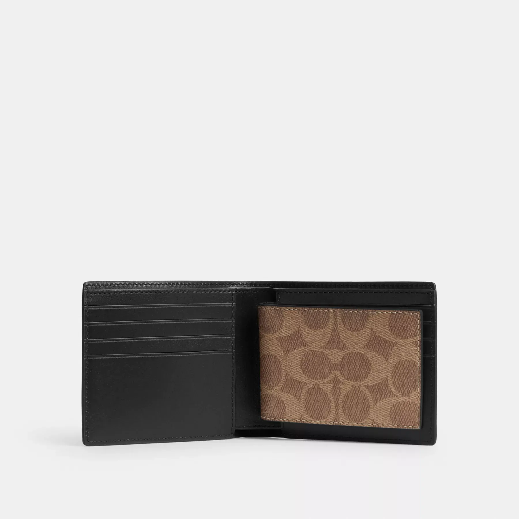 3-In-1 Wallet In Signature Canvas With Coach Graphic 3-In-1 Wallet In Signature Canvas With Coach Graphic