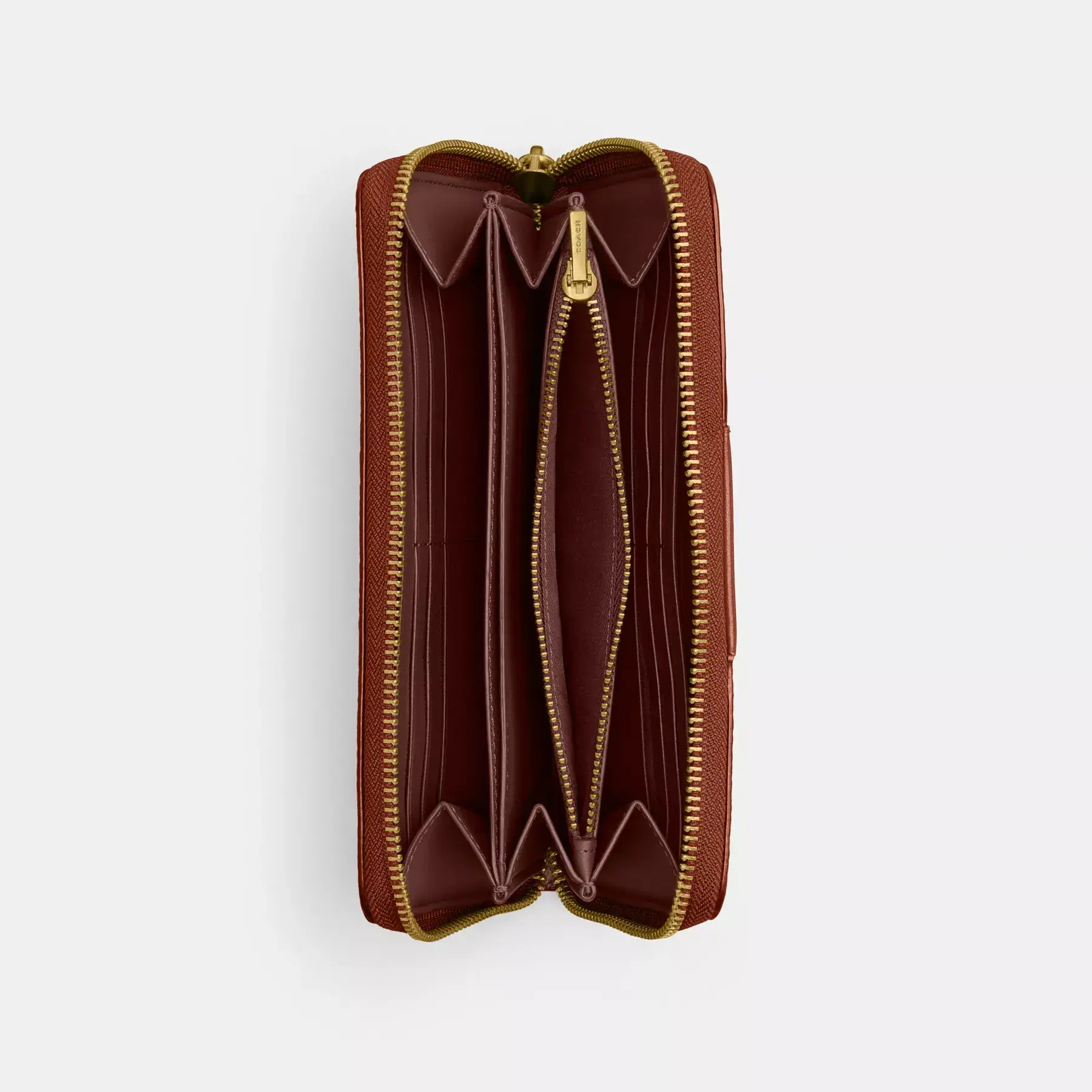 Accordion Zip Wallet In Colorblock Signature Canvas Accordion Zip Wallet In Colorblock Signature Canvas