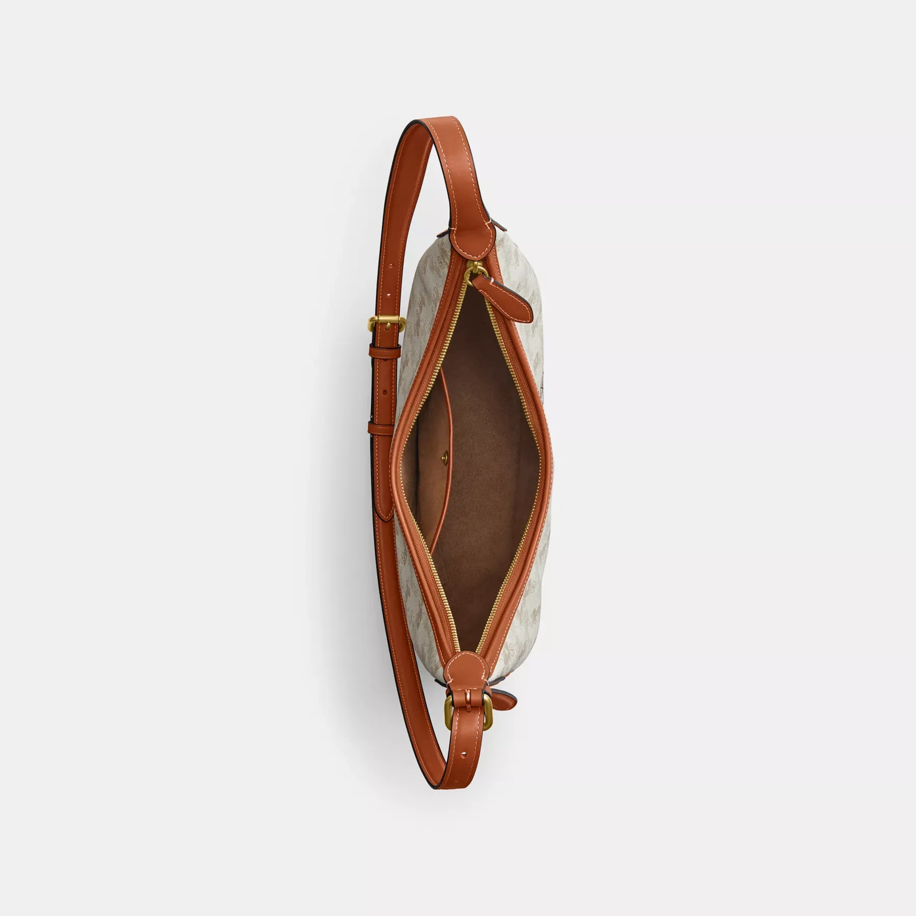 Ace Hobo Bag With Horse And Carriage Print Ace Hobo Bag With Horse And Carriage Print