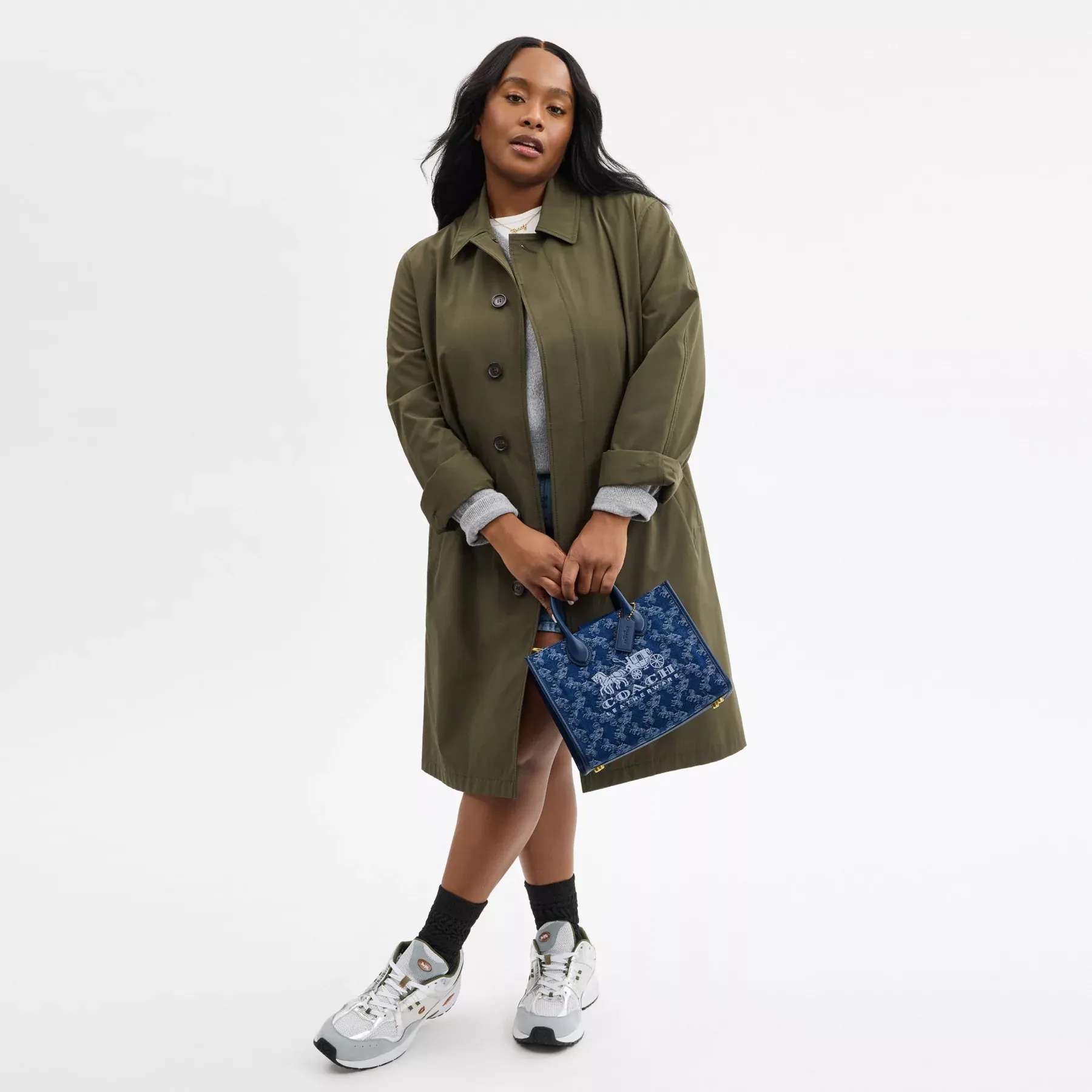 Ace Tote Bag 26 With Horse And Carriage Print Ace Tote Bag 26 With Horse And Carriage Print