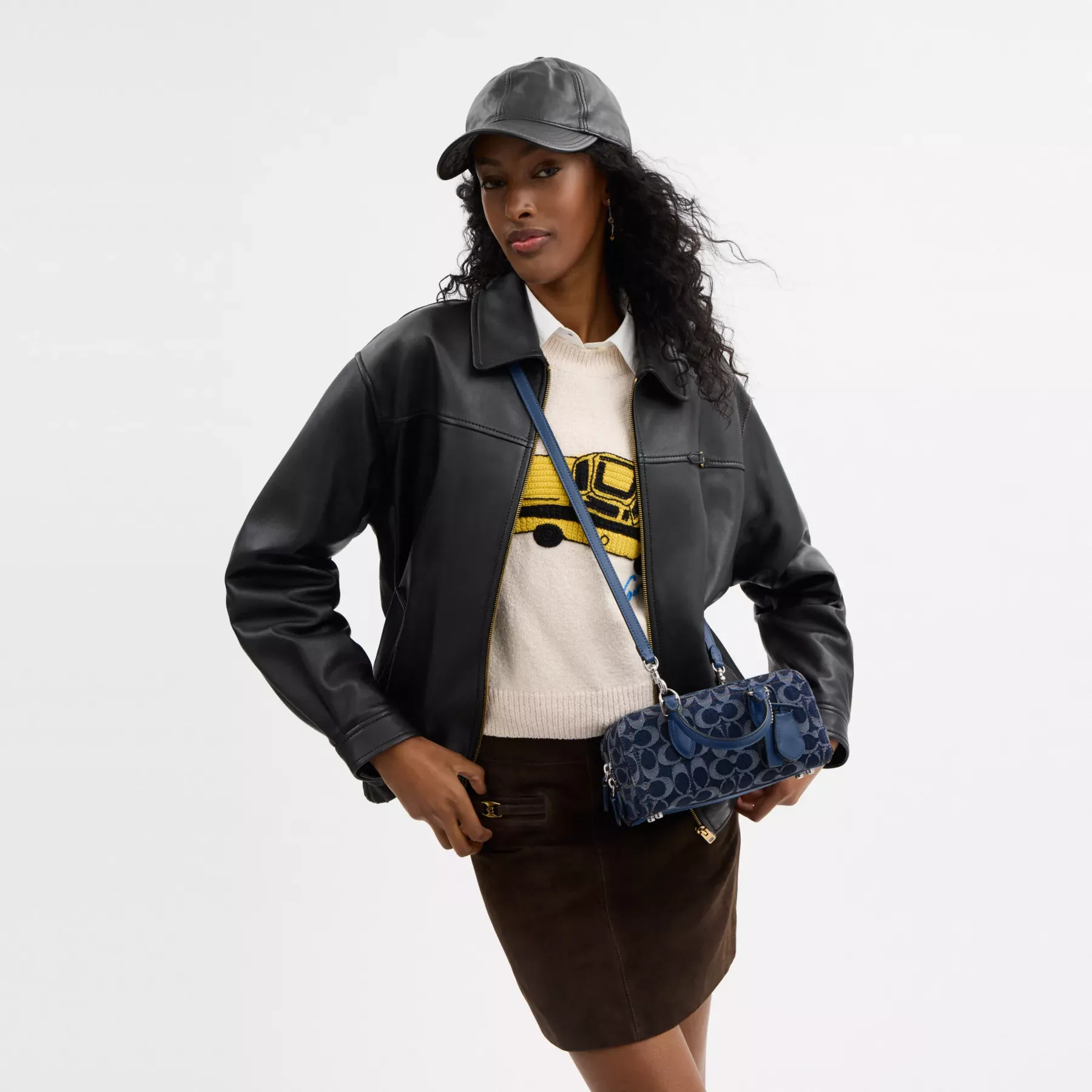 Bowery Satchel 22 In Signature Denim Bowery Satchel 22 In Signature Denim