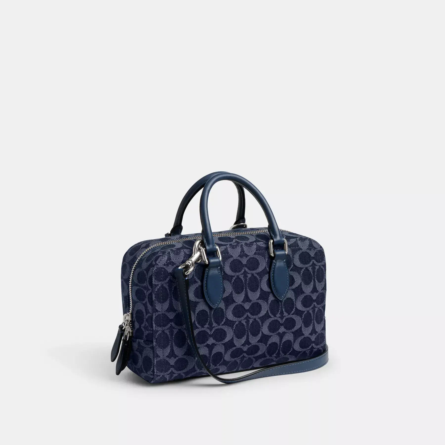 Bowery Satchel 24 In Signature Denim