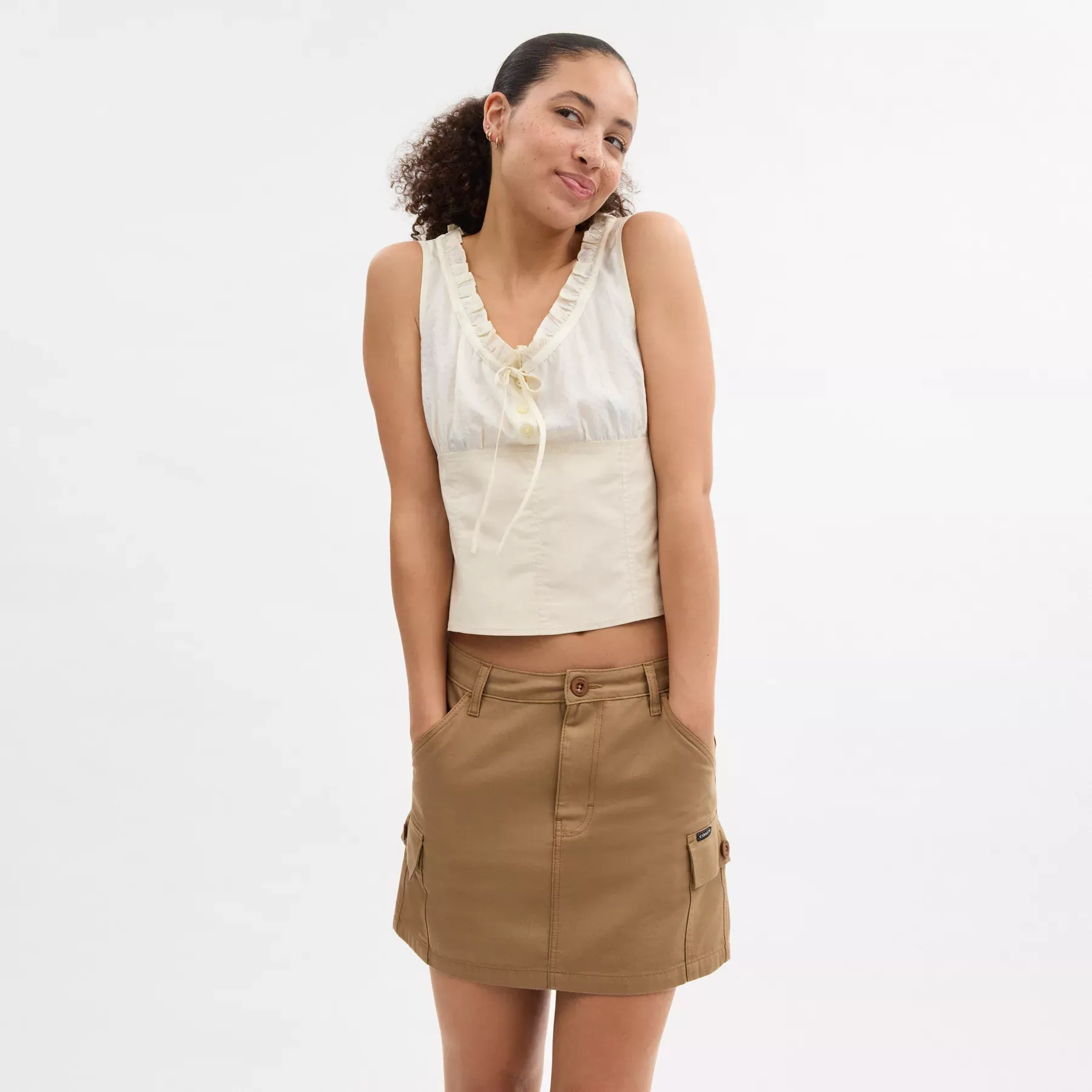 Cargo Skirt In Organic Cotton