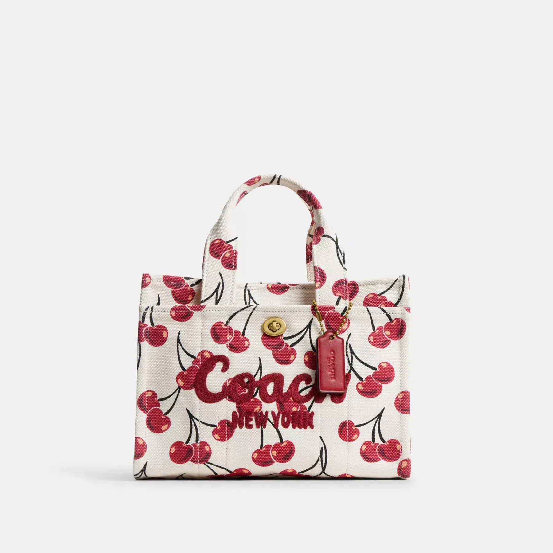 Cargo Tote Bag 26 With Cherry Print