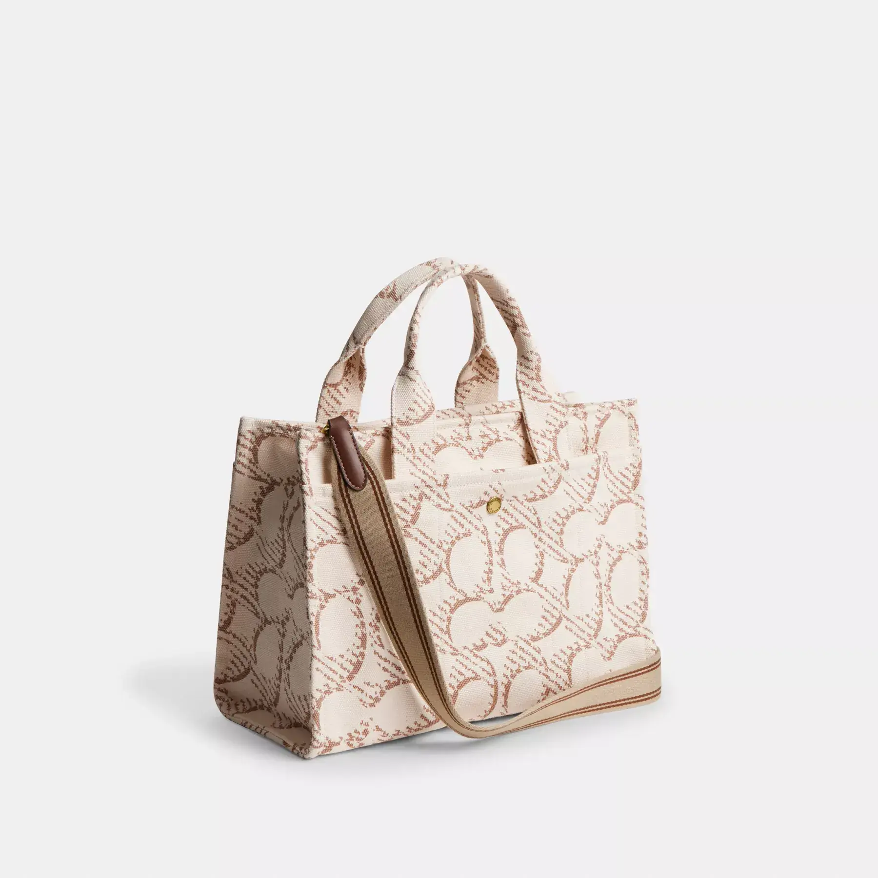 Cargo Tote Bag With Signature Canvas