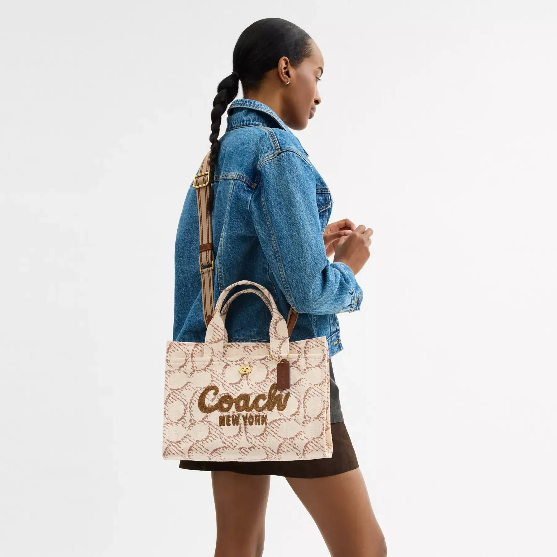 Cargo Tote Bag With Signature Canvas Cargo Tote Bag With Signature Canvas