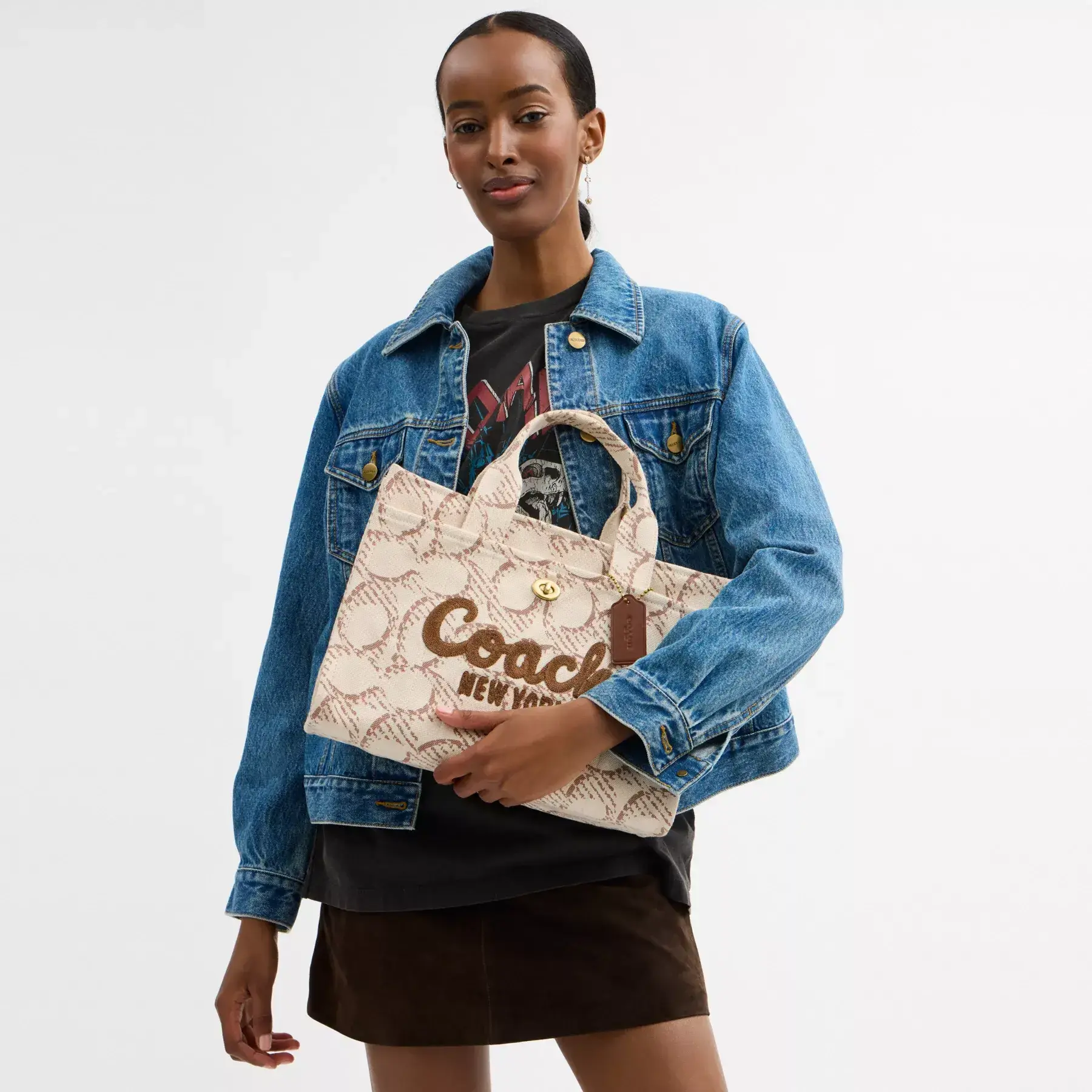 Cargo Tote Bag With Signature Canvas Cargo Tote Bag With Signature Canvas