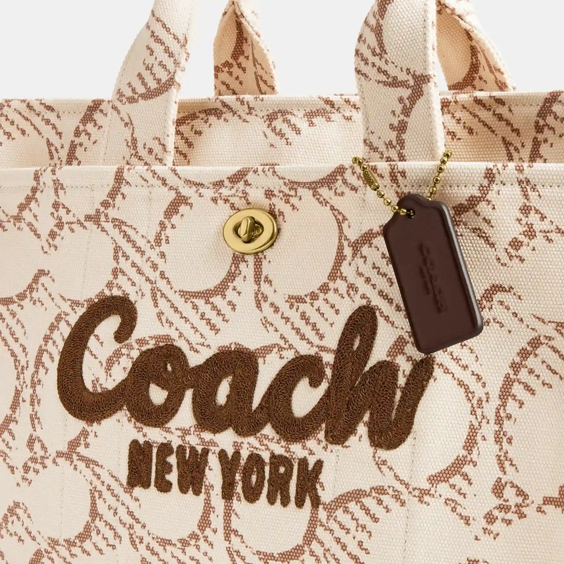 Cargo Tote Bag With Signature Canvas Cargo Tote Bag With Signature Canvas