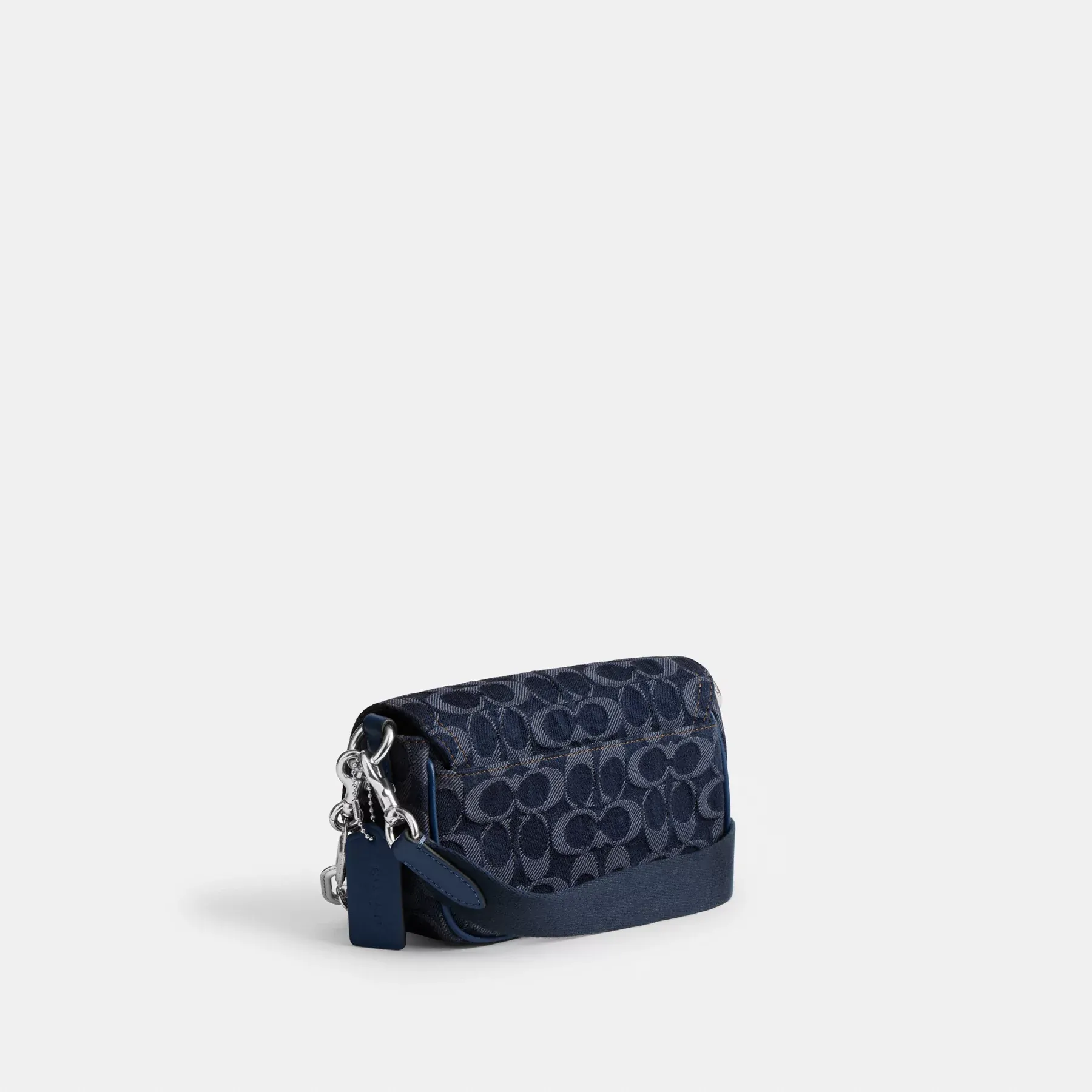Charter Flap Crossbody Bag 18 In Signature Denim