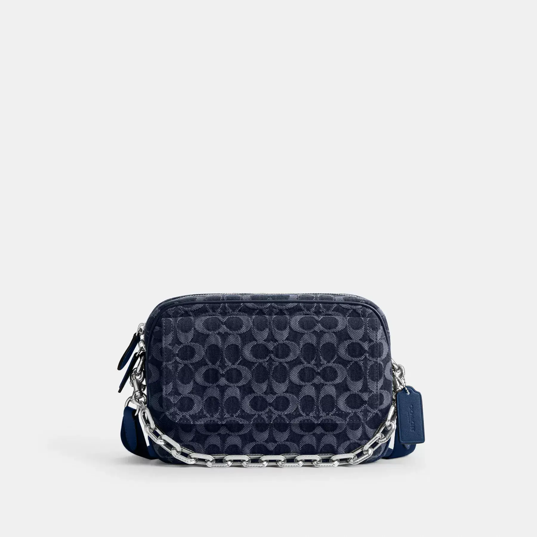 Charter Flap Crossbody Bag 24 In Signature Denim
