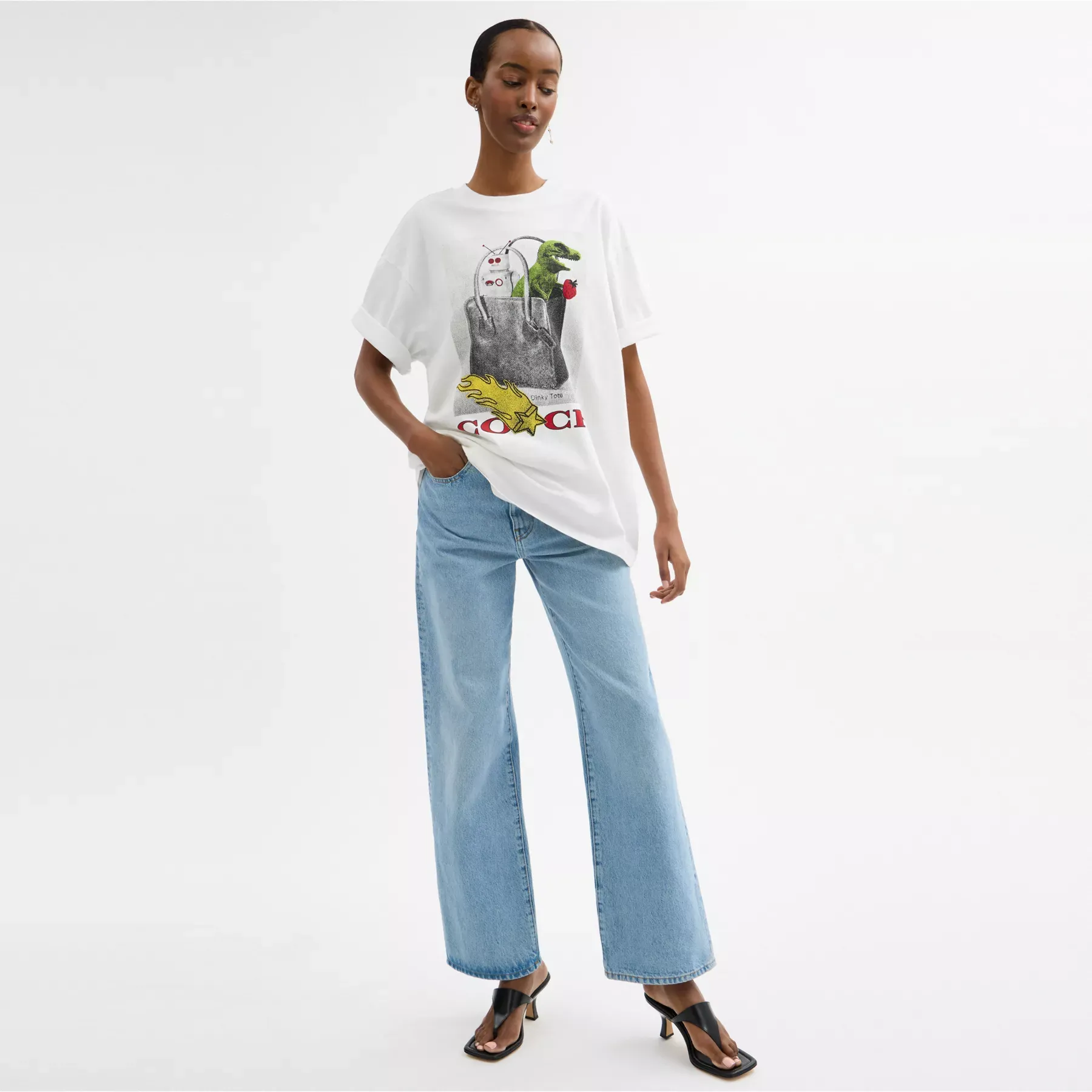 Collage Relaxed T-Shirt In Organic Cotton Collage Relaxed T-Shirt In Organic Cotton