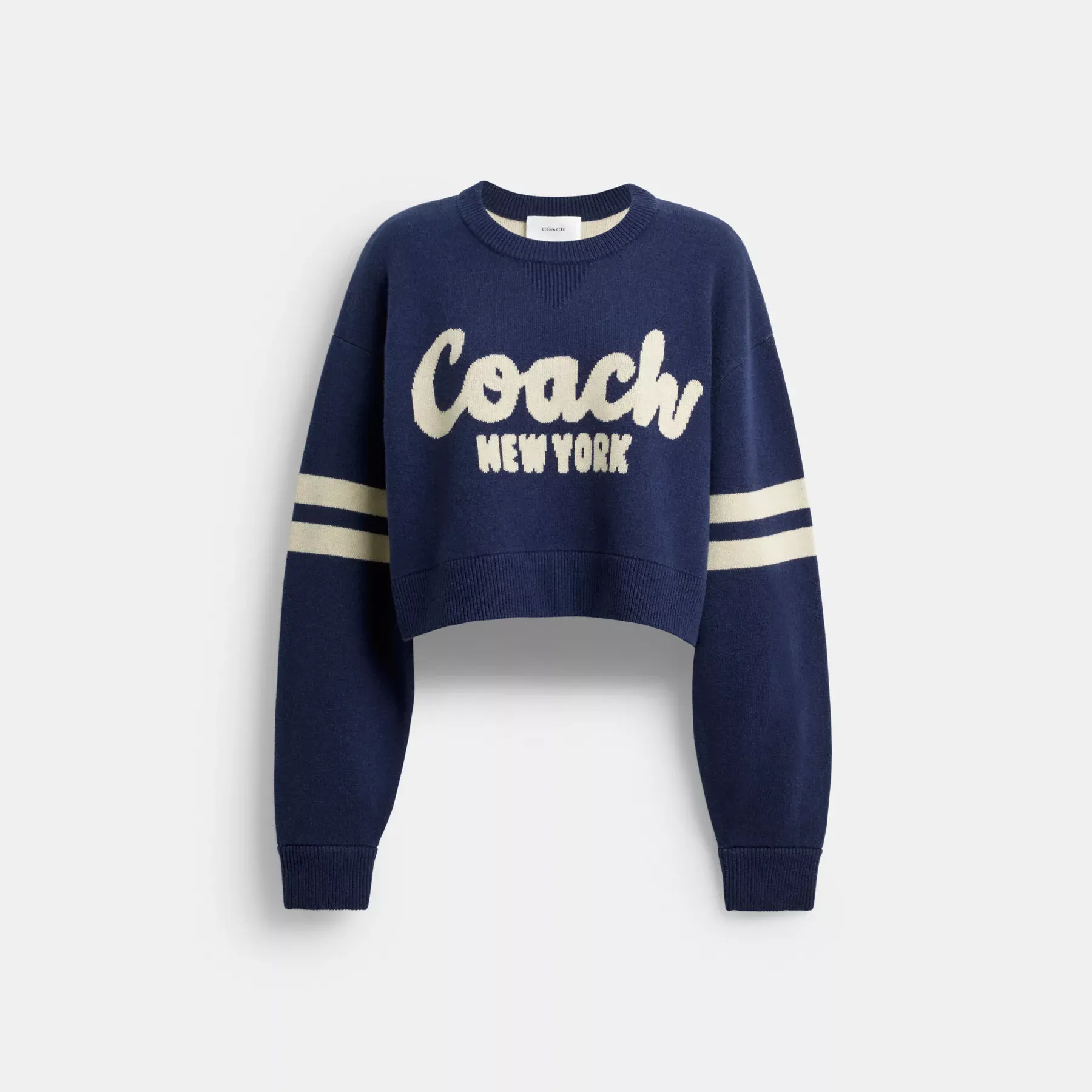 Cropped Coach Sweater