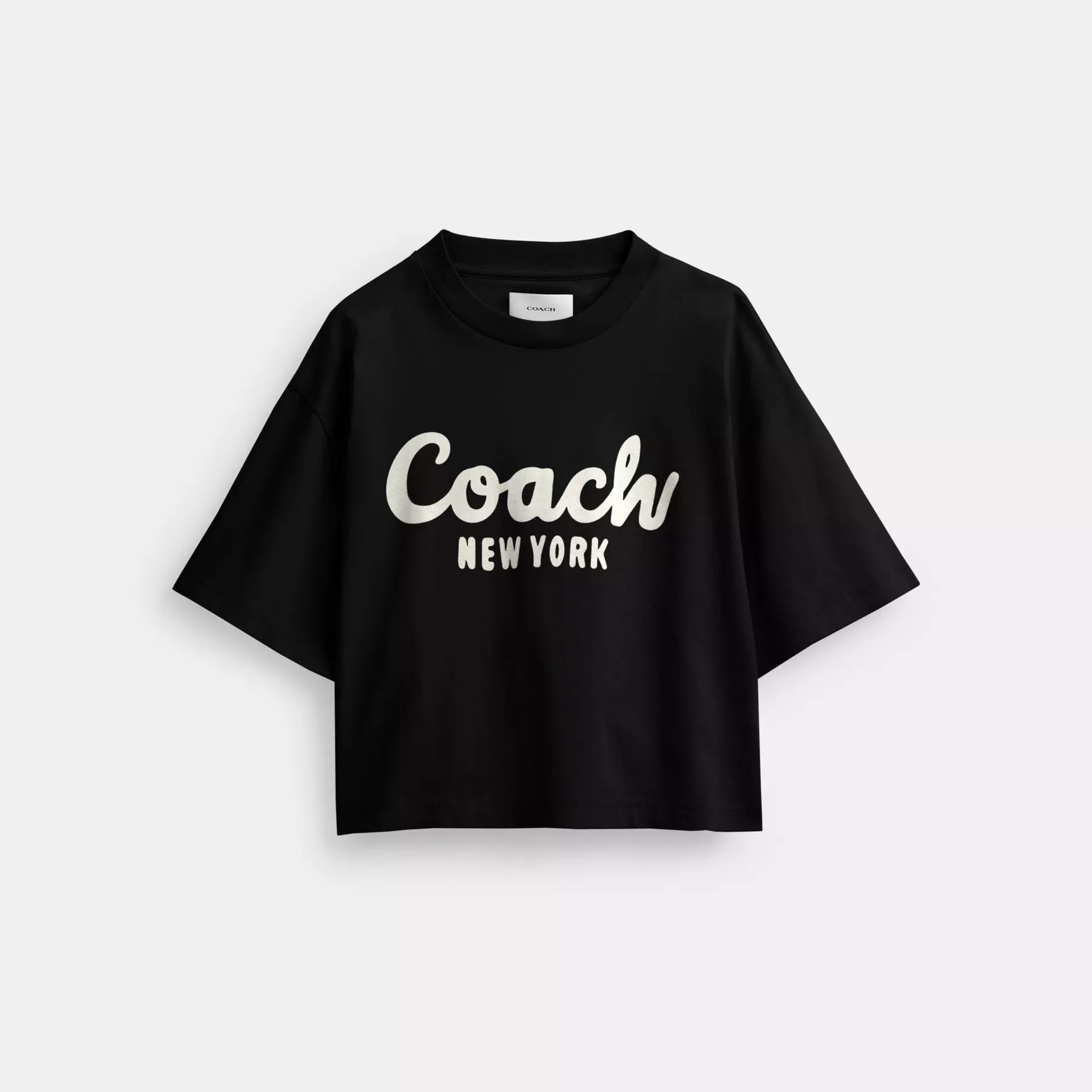 Cursive Signature Cropped T-Shirt