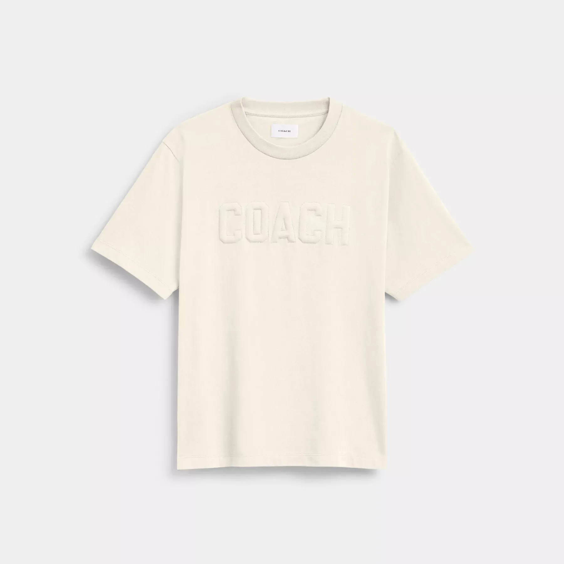 Debossed T-Shirt In Organic Cotton