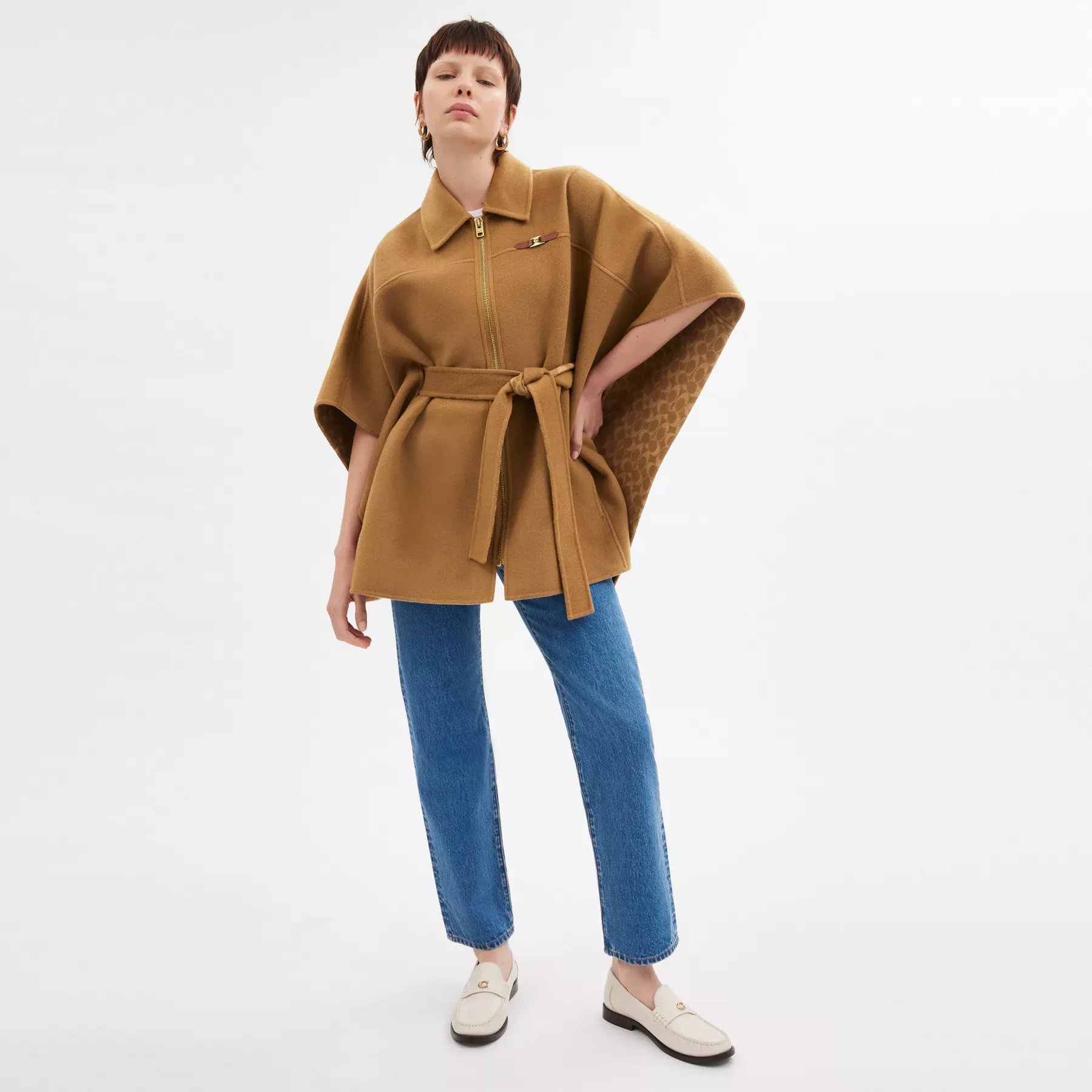 Double Face Wool Cape