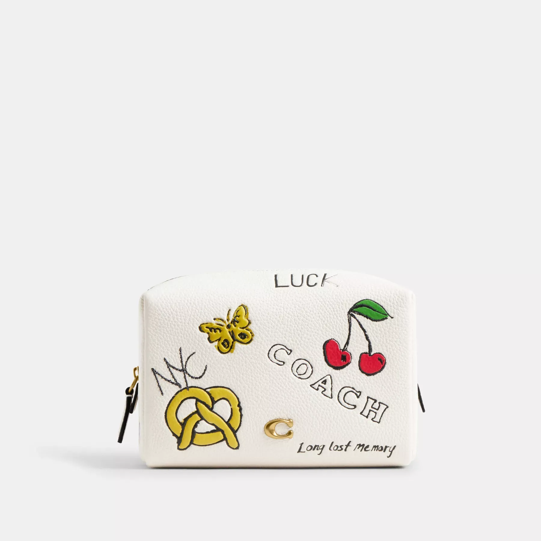 Essential Cosmetic Pouch With Sketch Print