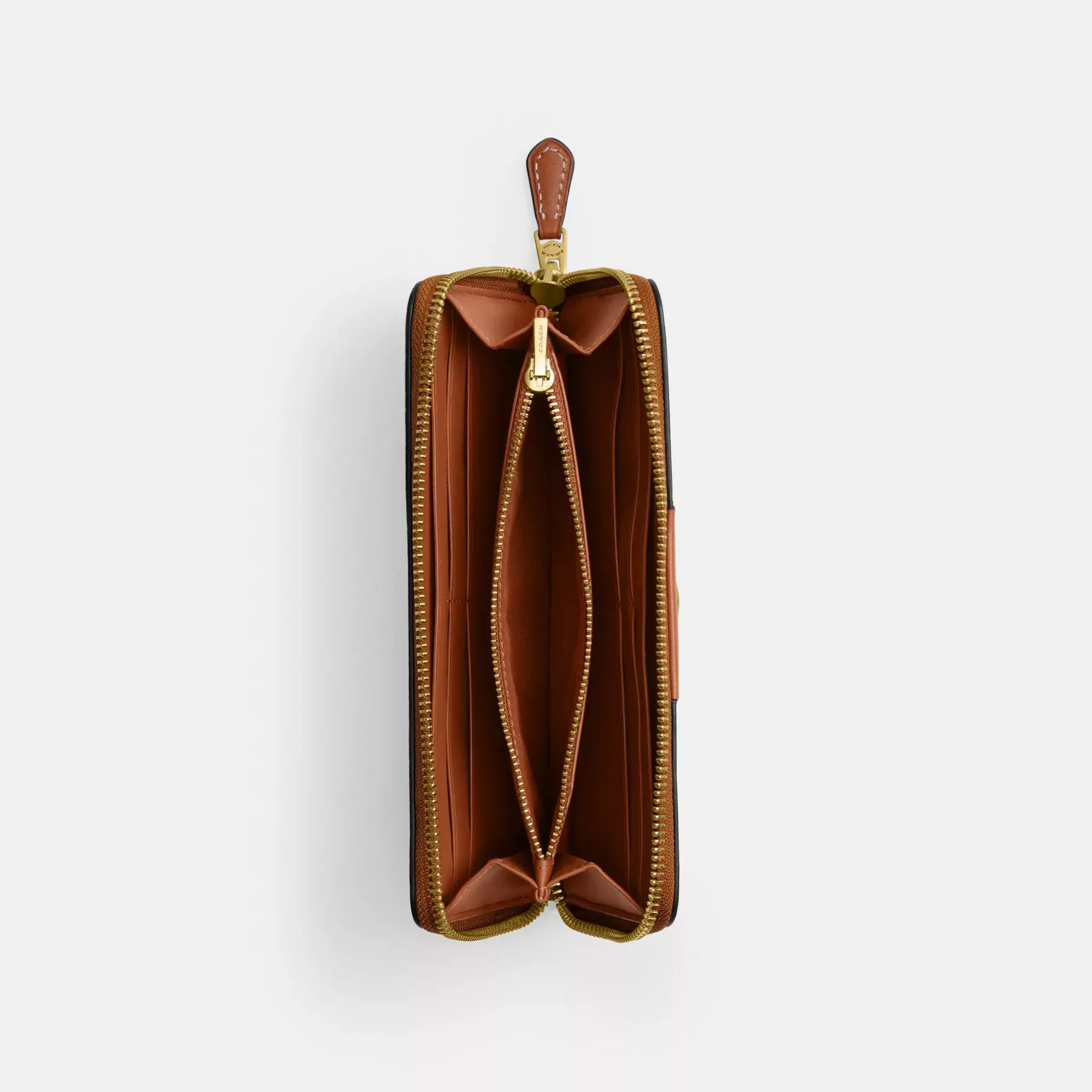 Essential Slim Accordion Zip Wallet With Horse And Carriage Print