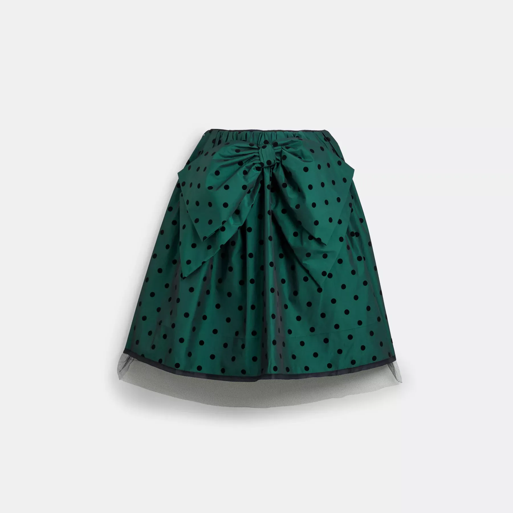 Flocked Taffeta Skirt