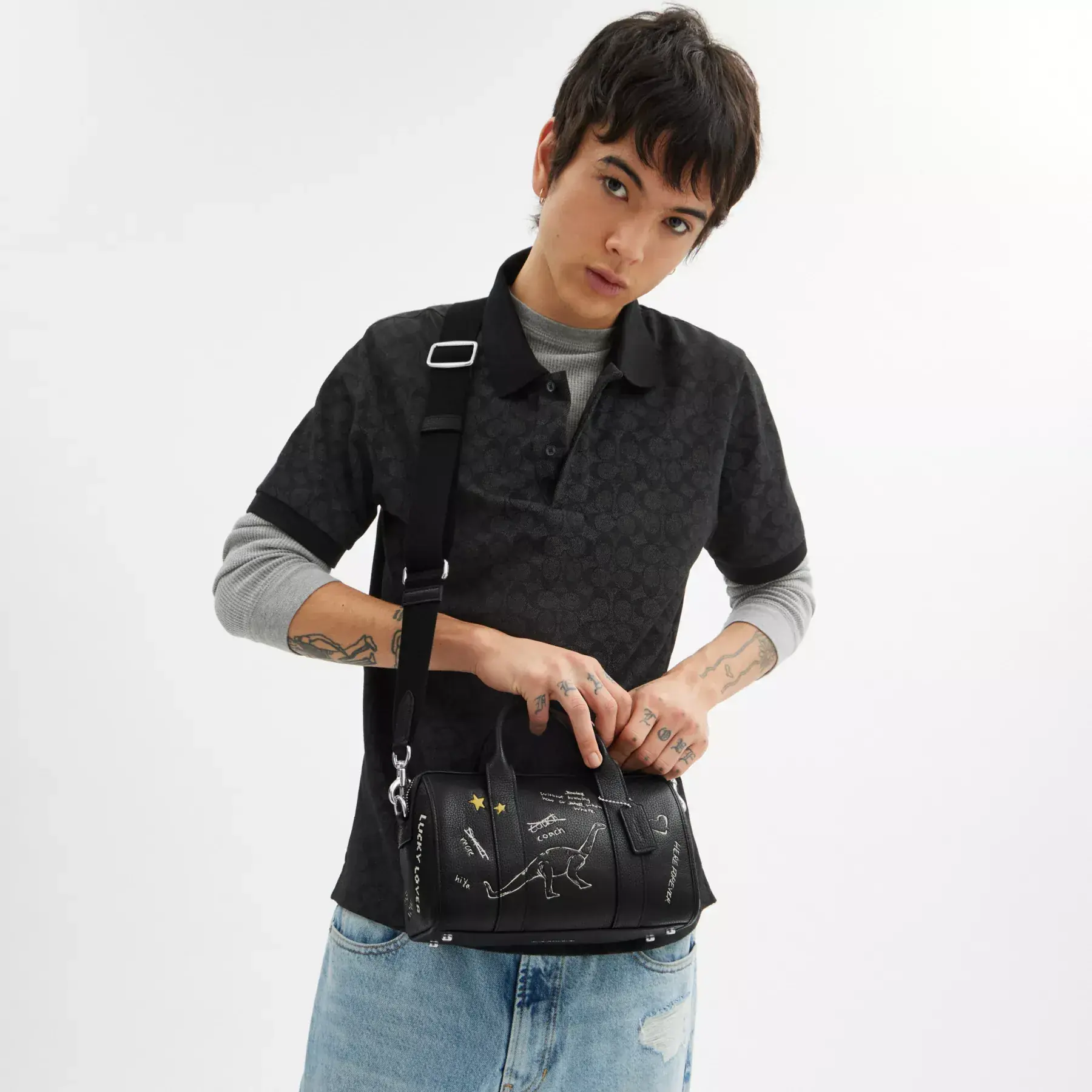 Gotham Duffle 24 With Sketch Print Gotham Duffle 24 With Sketch Print