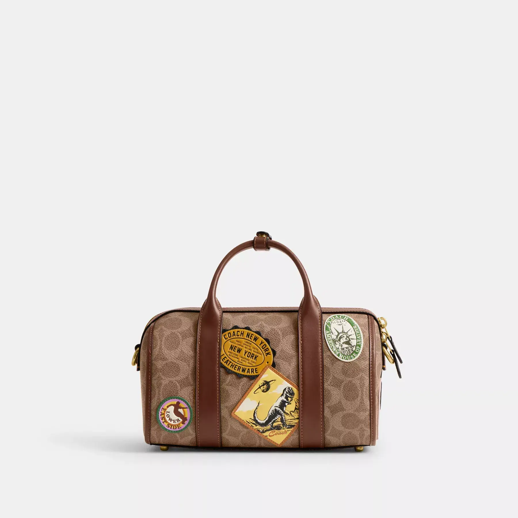 Gotham Duffle Bag 24 In Signature Canvas With Patches