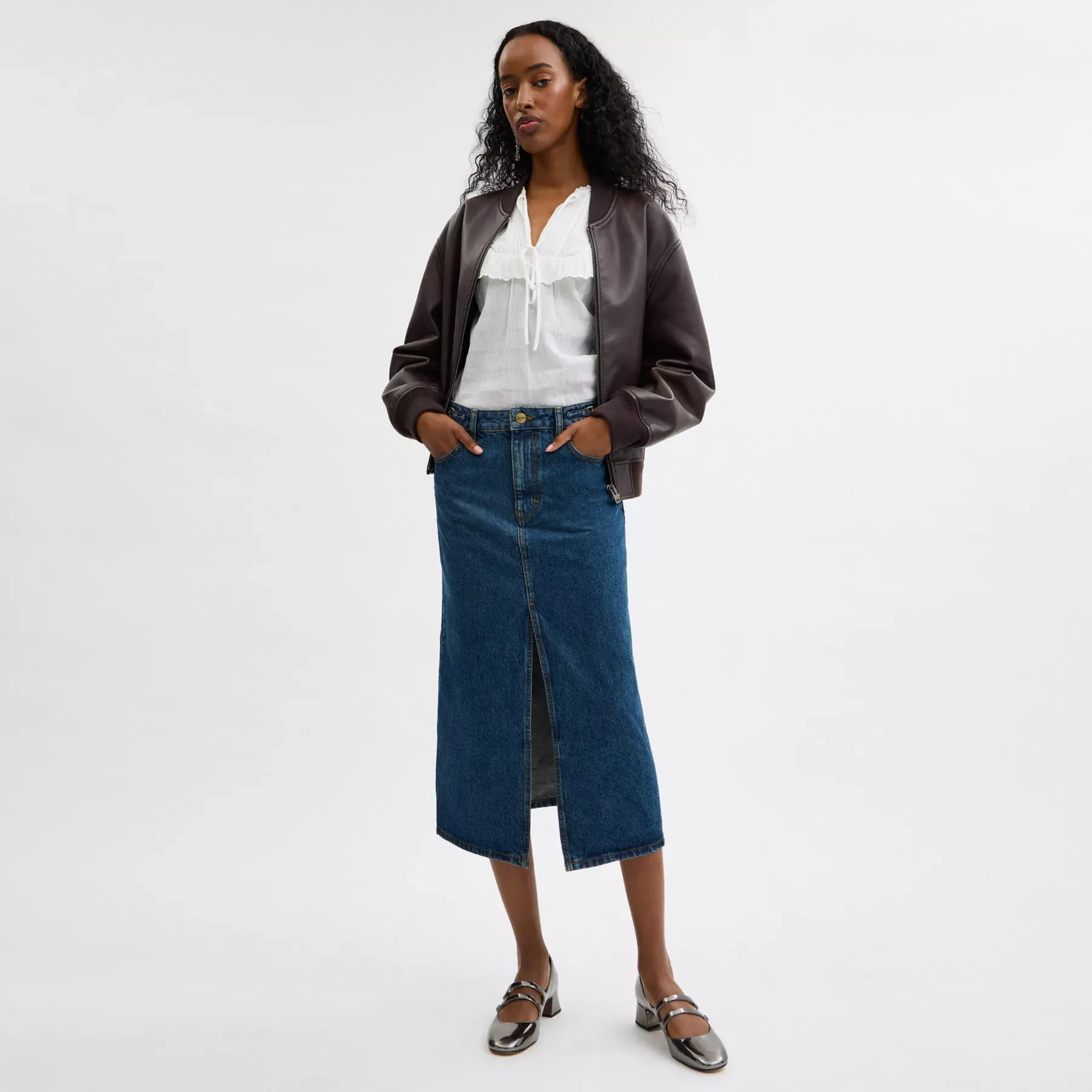 Heritage C Denim Maxi Skirt