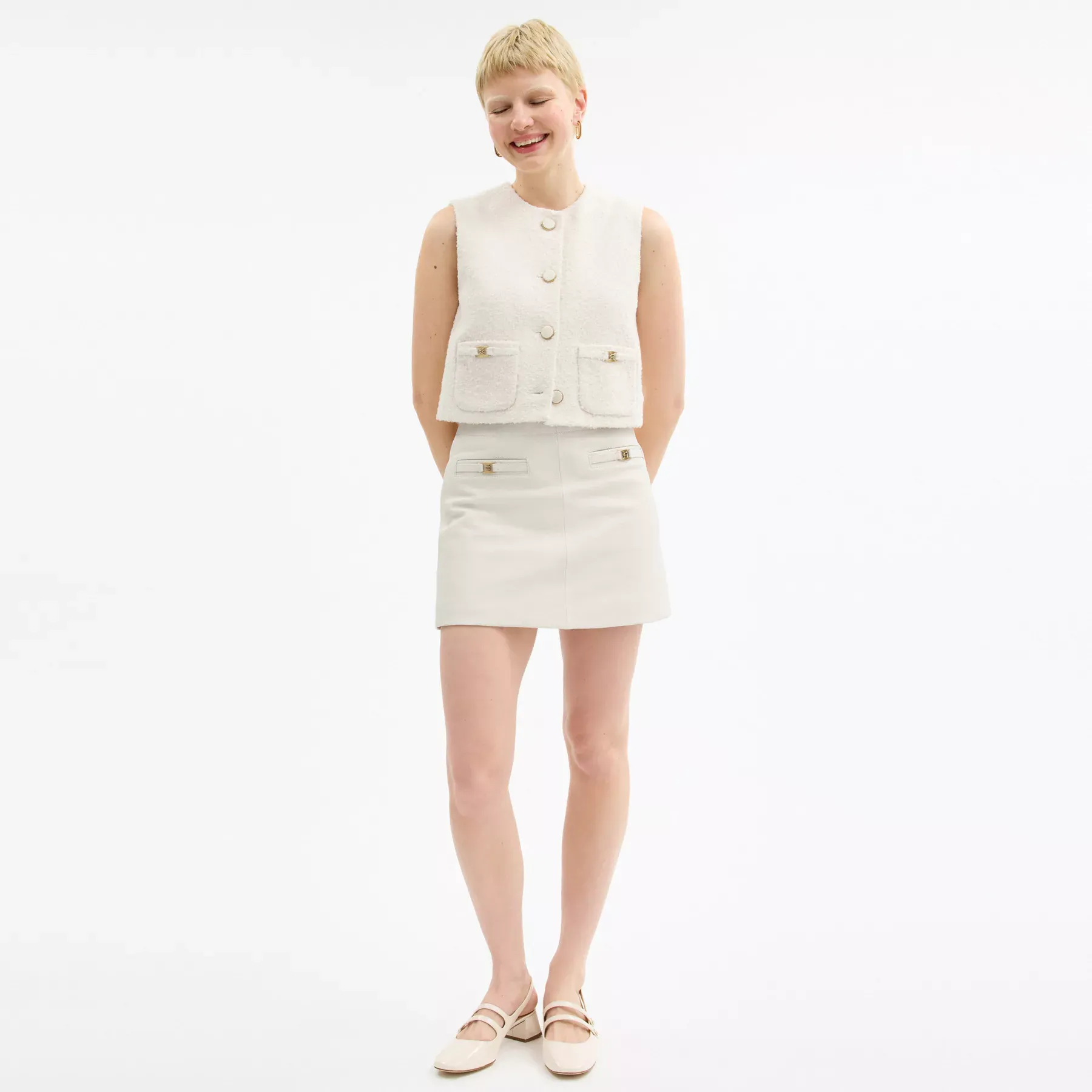 Heritage C Leather Skirt