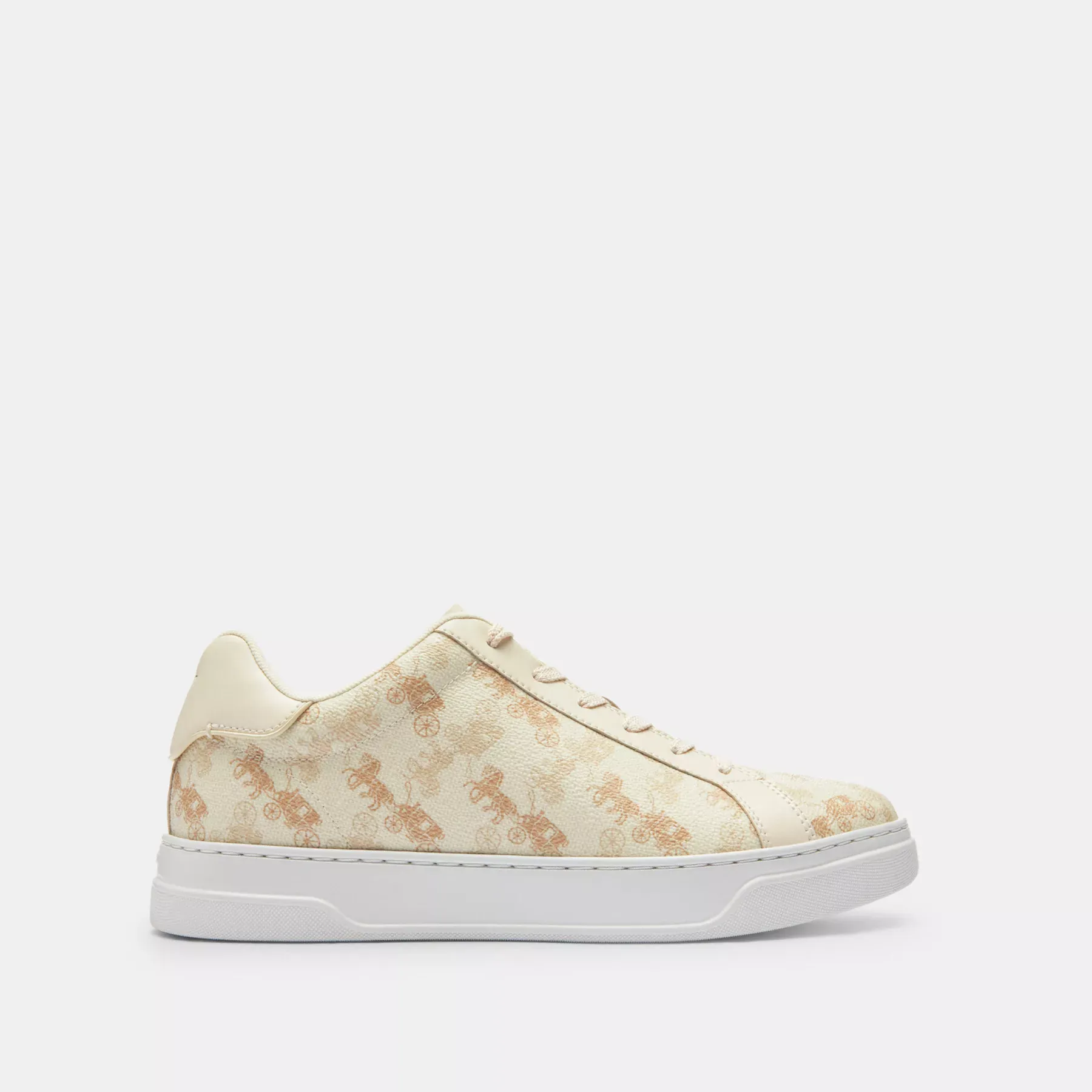 High Line Sneaker With Horse And Carriage Print