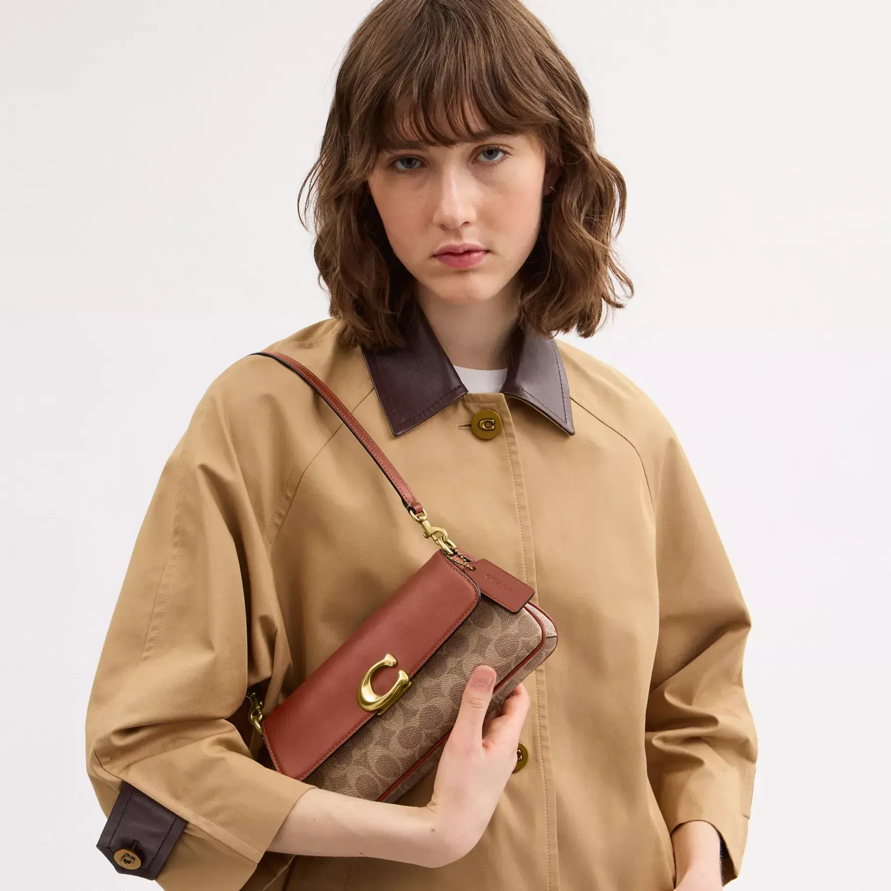 Jet Shoulder Bag In Signature Canvas Jet Shoulder Bag In Signature Canvas