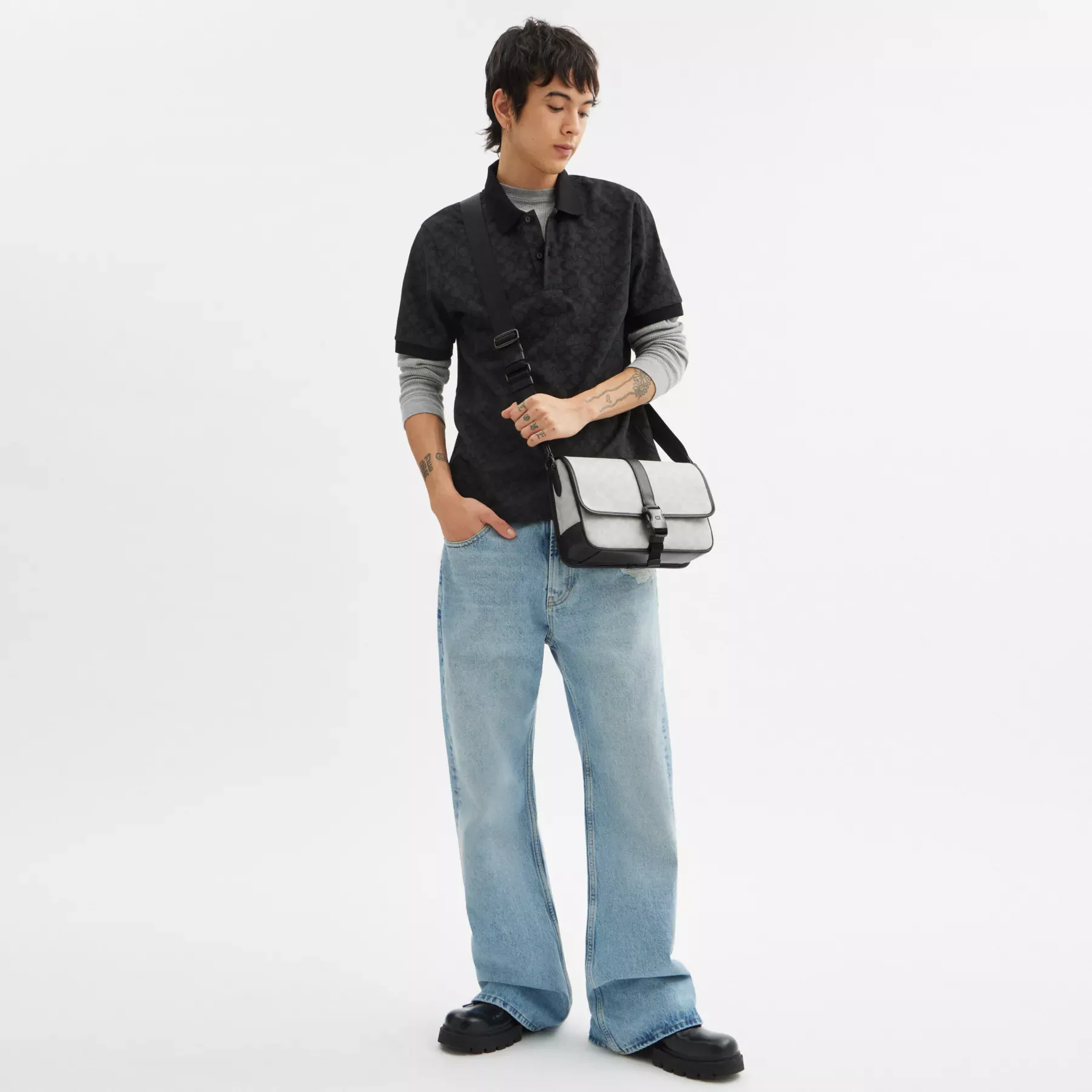 League Messenger Bag In Signature Canvas League Messenger Bag In Signature Canvas