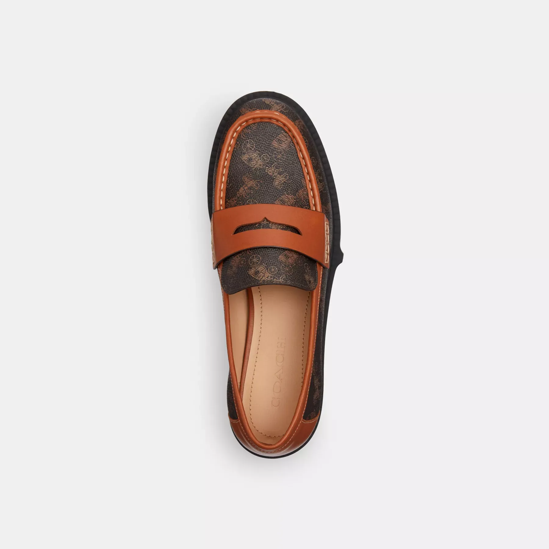 Leah Loafer With Horse And Carriage Print Leah Loafer With Horse And Carriage Print