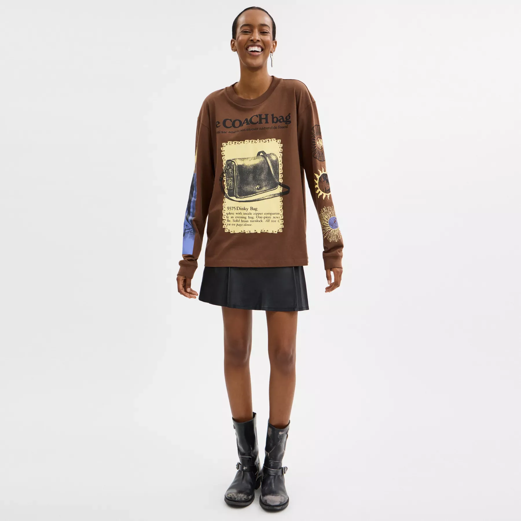 Long Sleeve Graphic T-Shirt In Organic Cotton