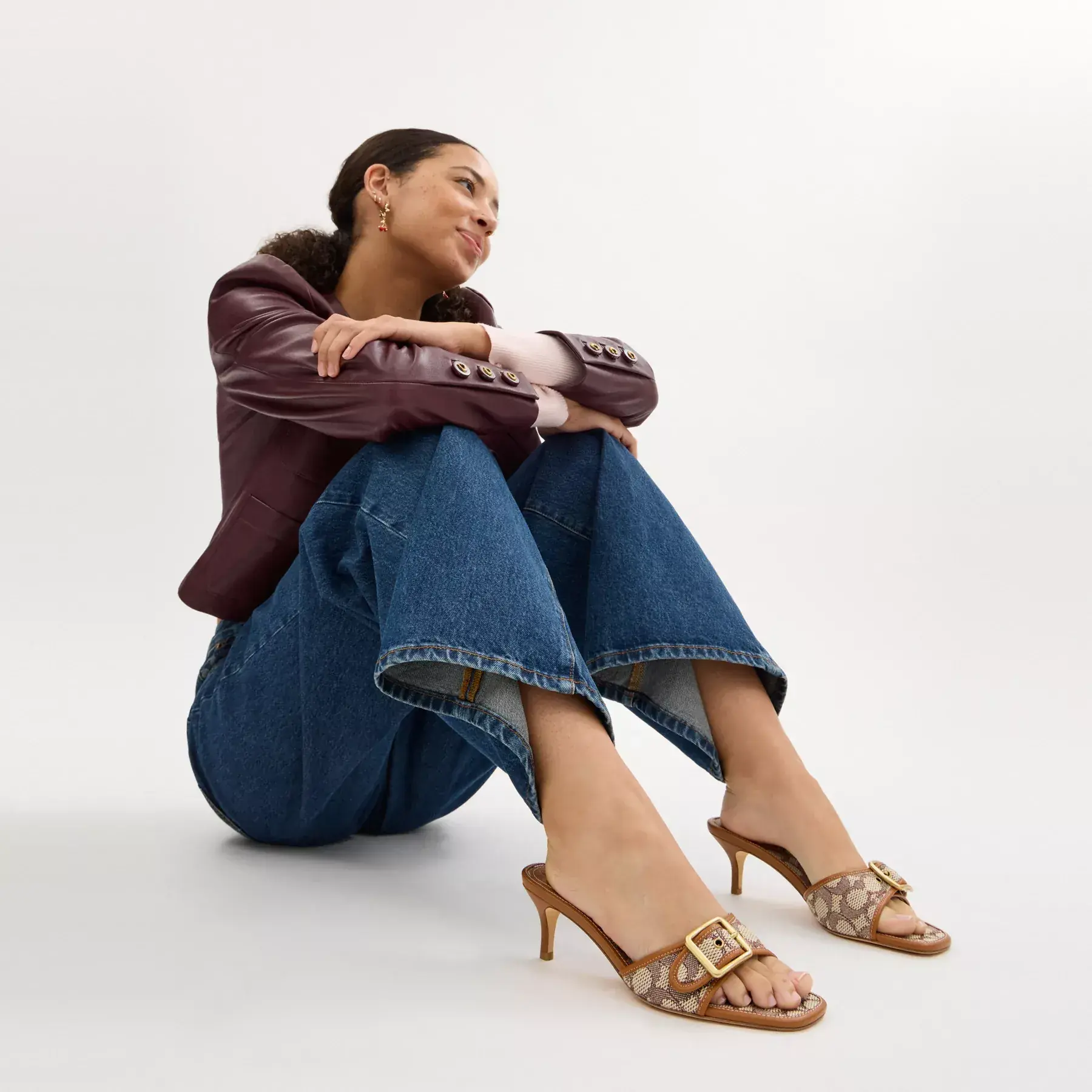 Margot Sandal In Signature Textile Jacquard Margot Sandal In Signature Textile Jacquard