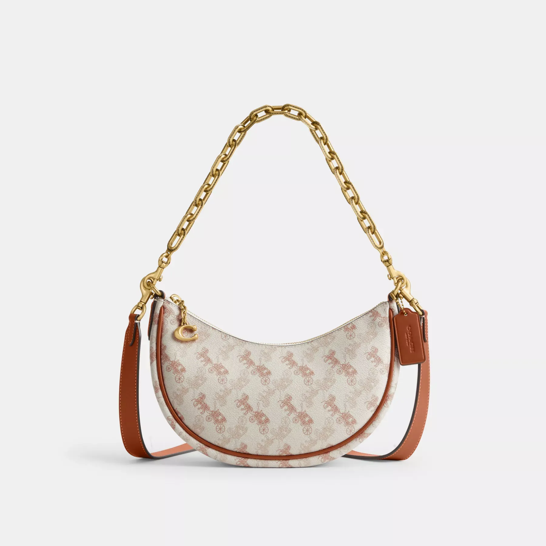 Mira Shoulder Bag With Horse And Carriage Print