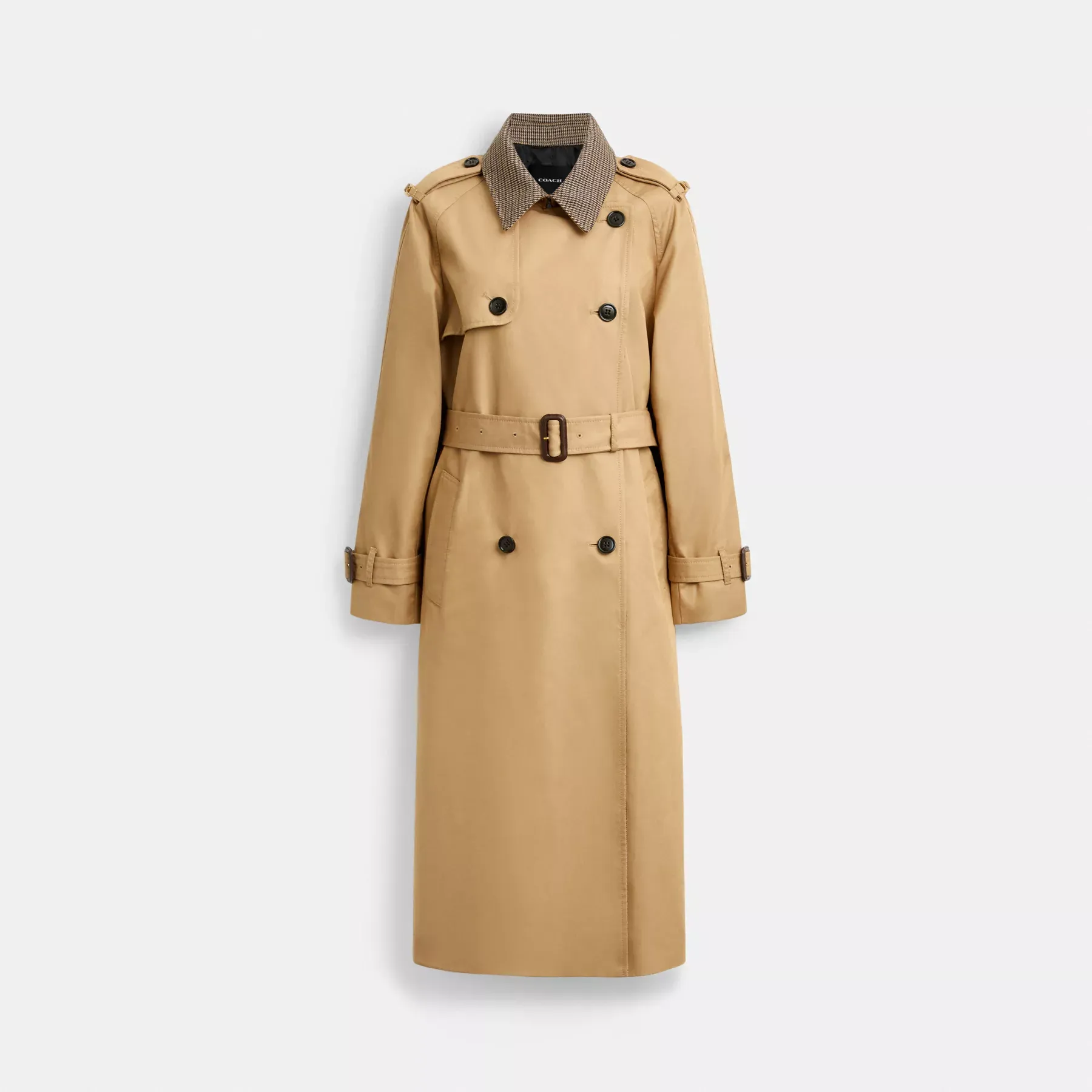 Mixed Material Trench Coat Mixed Material Trench Coat