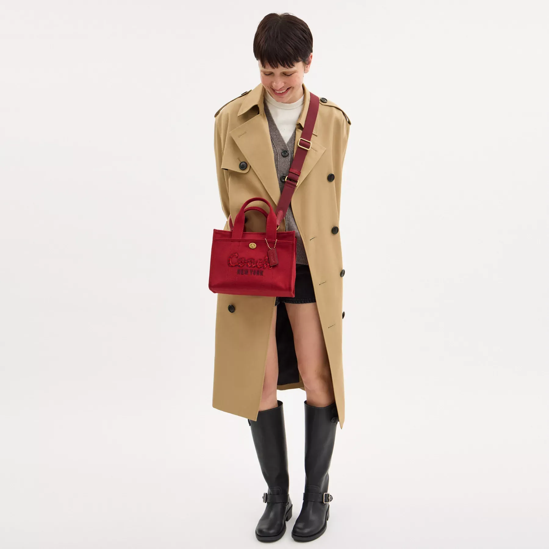 New Year Cargo Tote Bag 26 With Coach Snake Script New Year Cargo Tote Bag 26 With Coach Snake Script