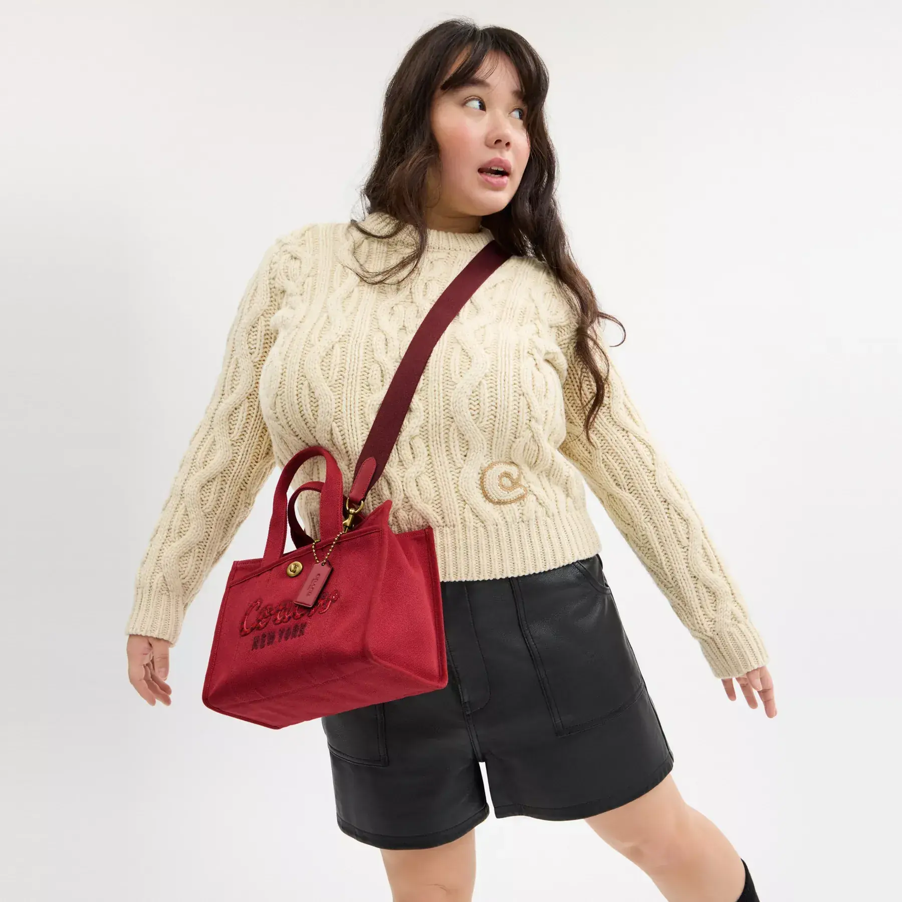 New Year Cargo Tote Bag 26 With Coach Snake Script New Year Cargo Tote Bag 26 With Coach Snake Script