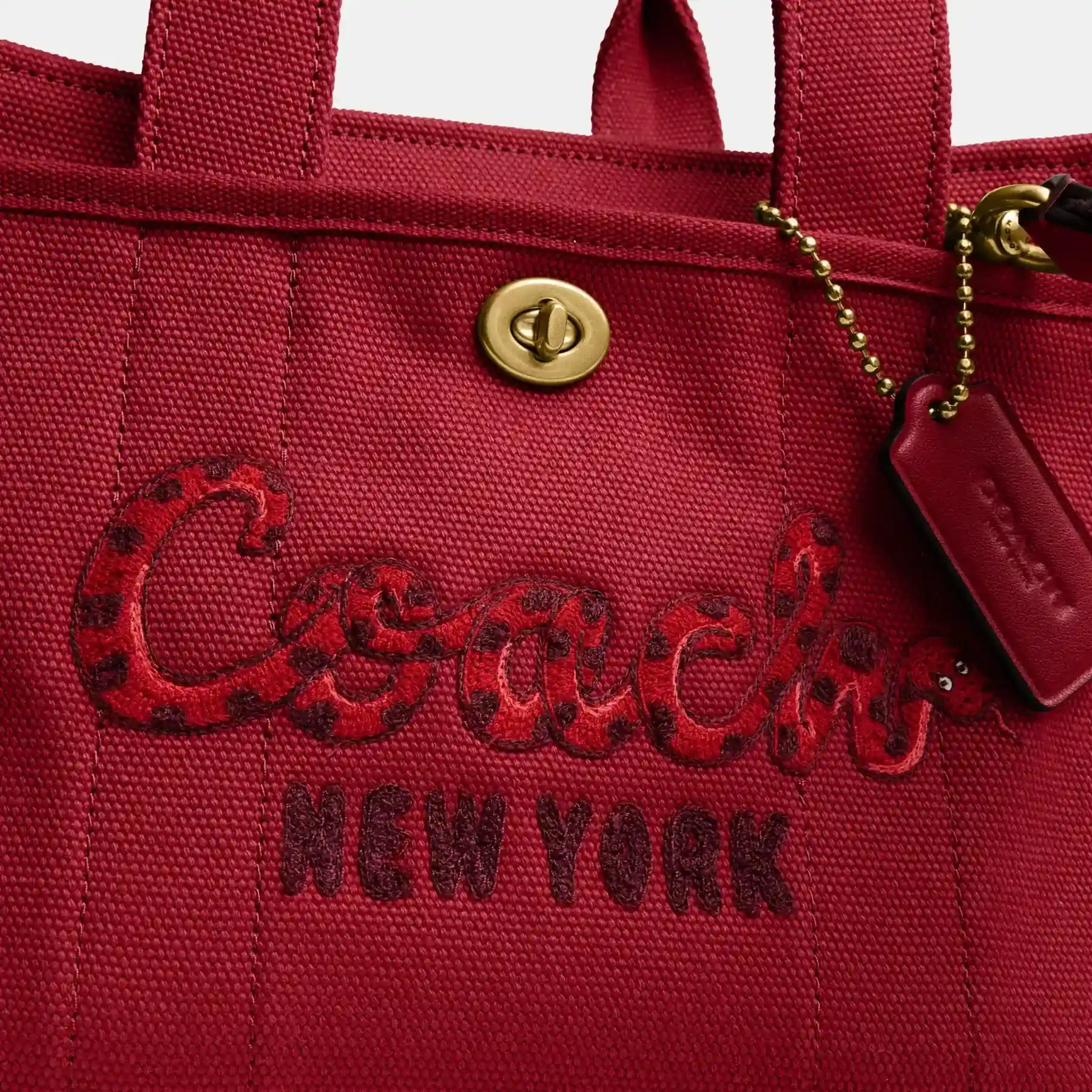 New Year Cargo Tote Bag 26 With Coach Snake Script New Year Cargo Tote Bag 26 With Coach Snake Script