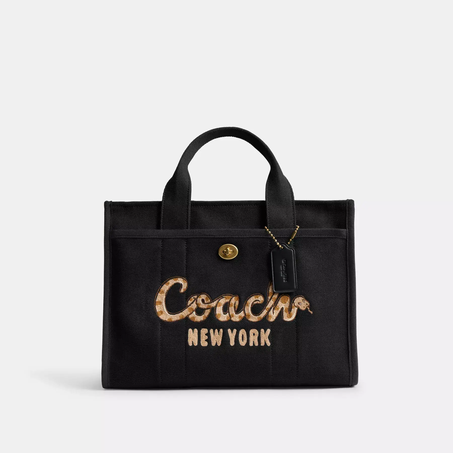 New Year Cargo Tote Bag With Coach Snake Script