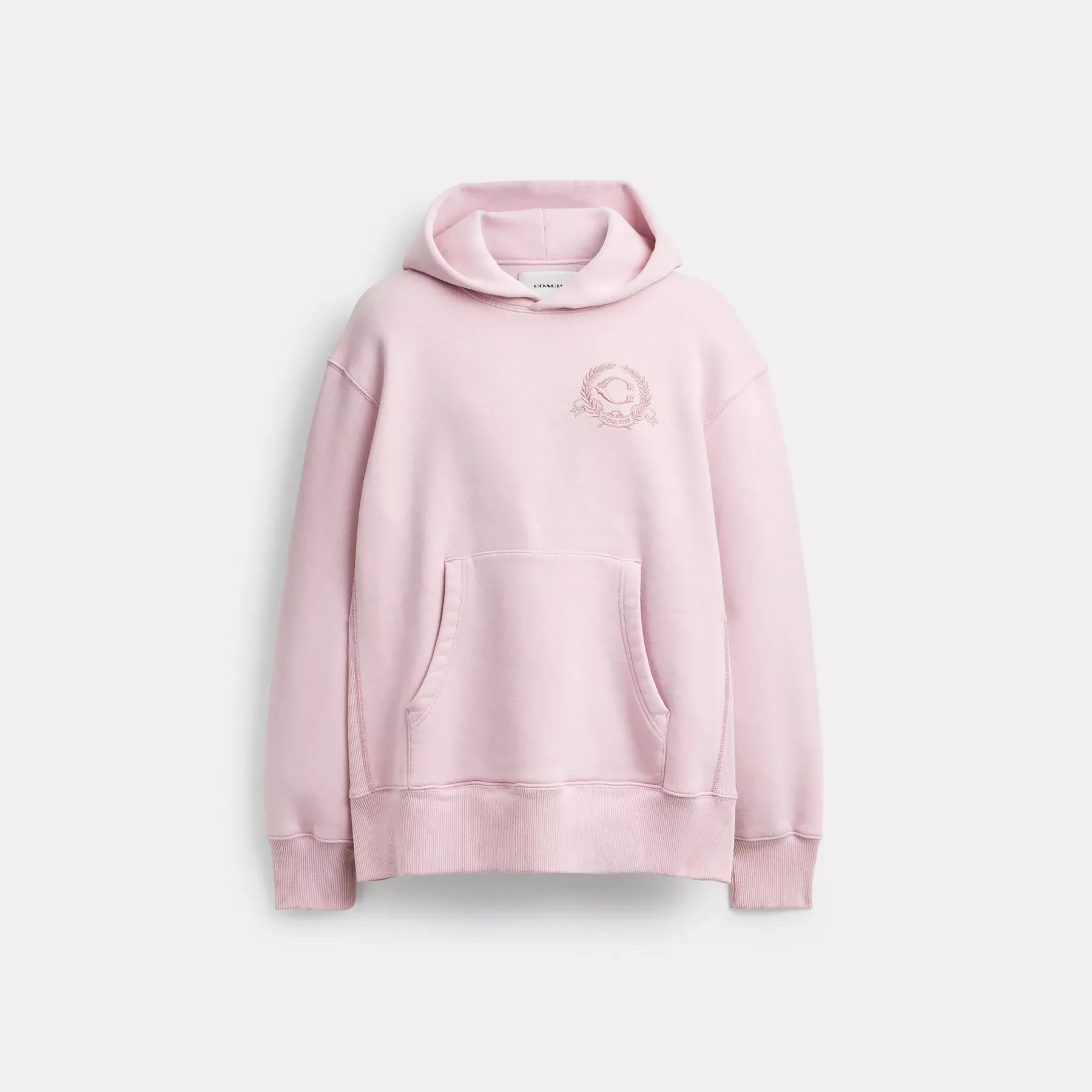 Oversized Signature Crest Hoodie In Organic Cotton