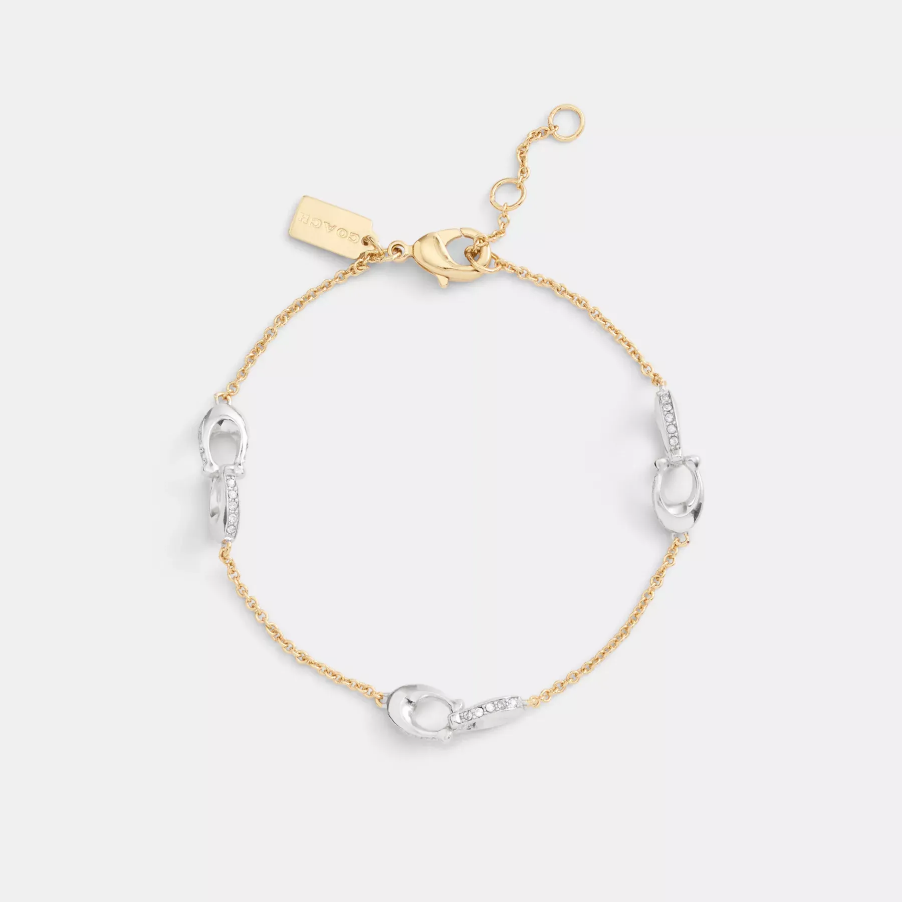 Pavé Signature Chain Bracelet