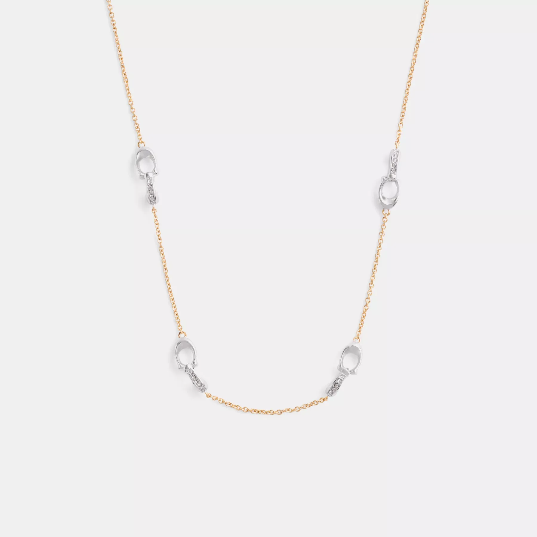 Pavé Signature Chain Necklace