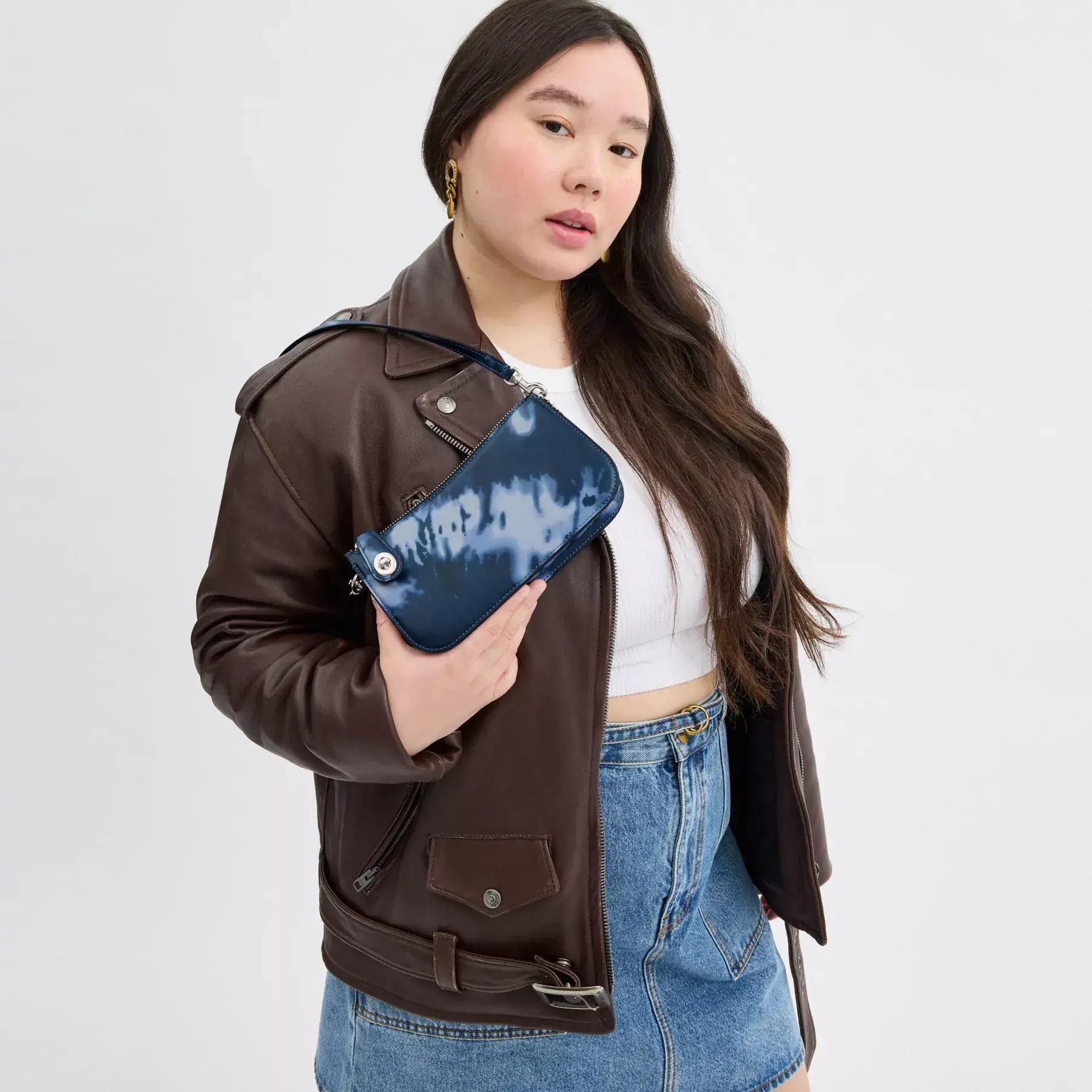 Penn Shoulder Bag With Tie-Dye Print Penn Shoulder Bag With Tie-Dye Print