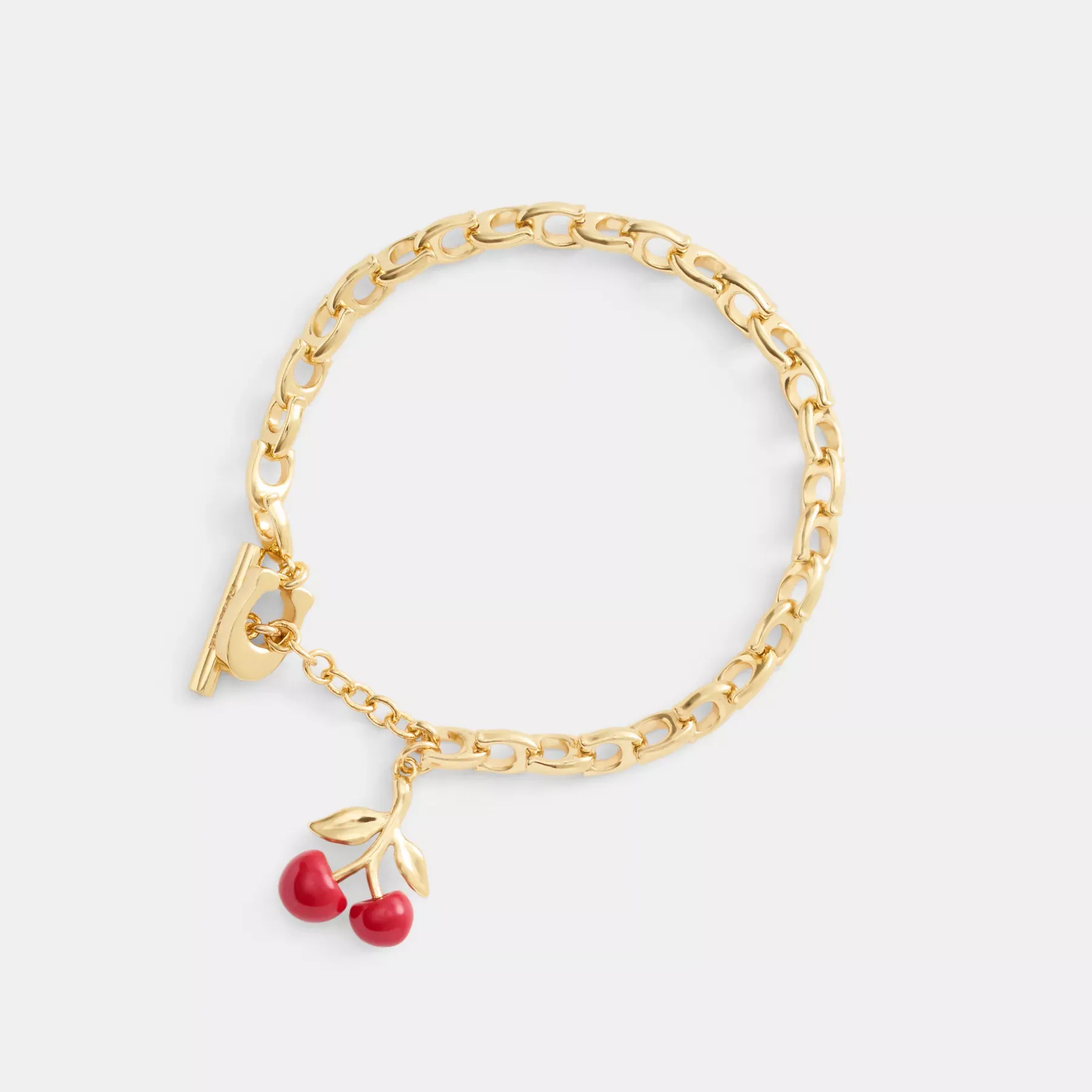 Resin Cherry Signature Chain Bracelet