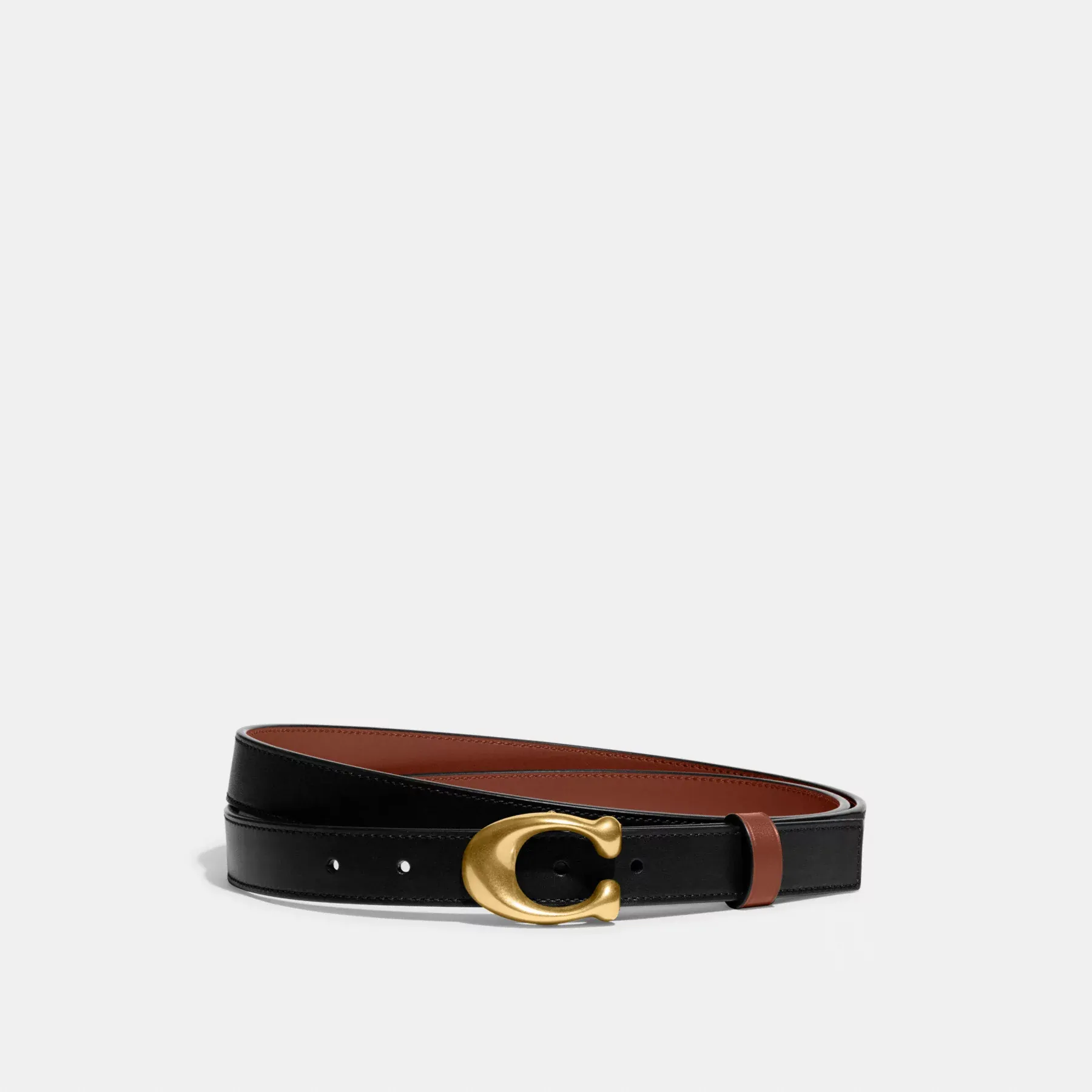 Sculpted C Buckle Cut-To-Size Reversible Belt, 25mm