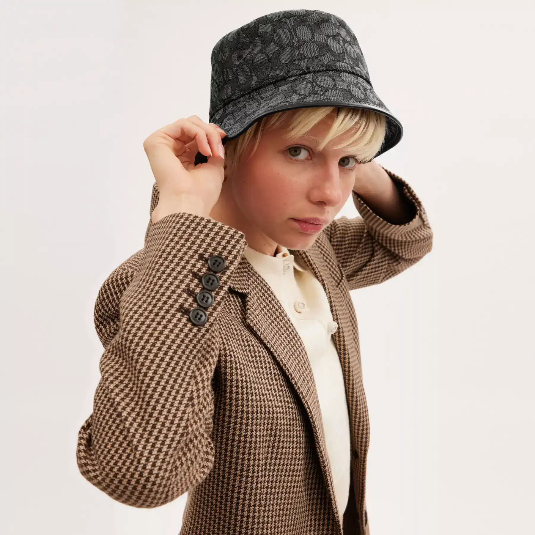 Signature Jacquard Bucket Hat