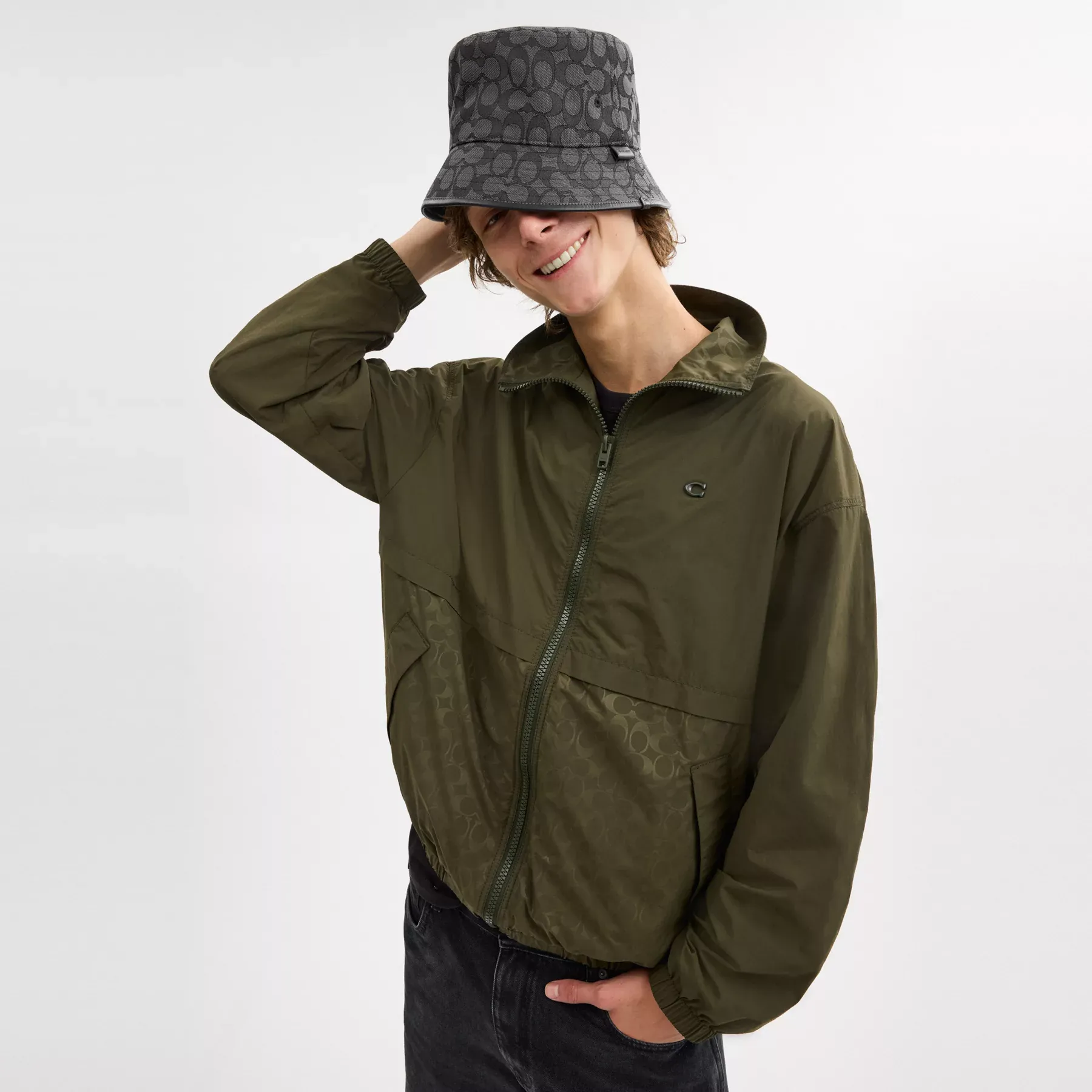 Signature Jacquard Bucket Hat
