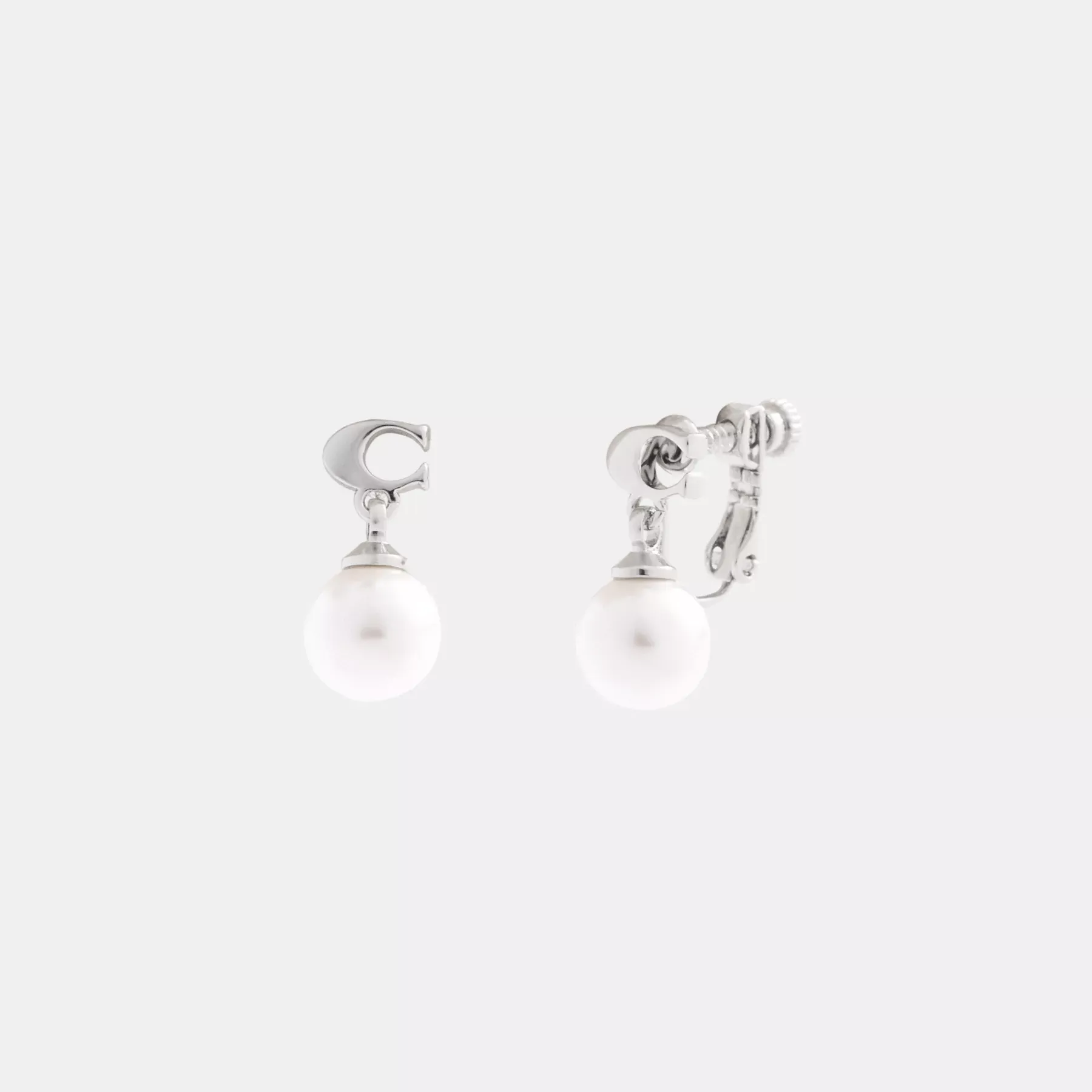 Signature Pearl Drop Clip-On Earrings