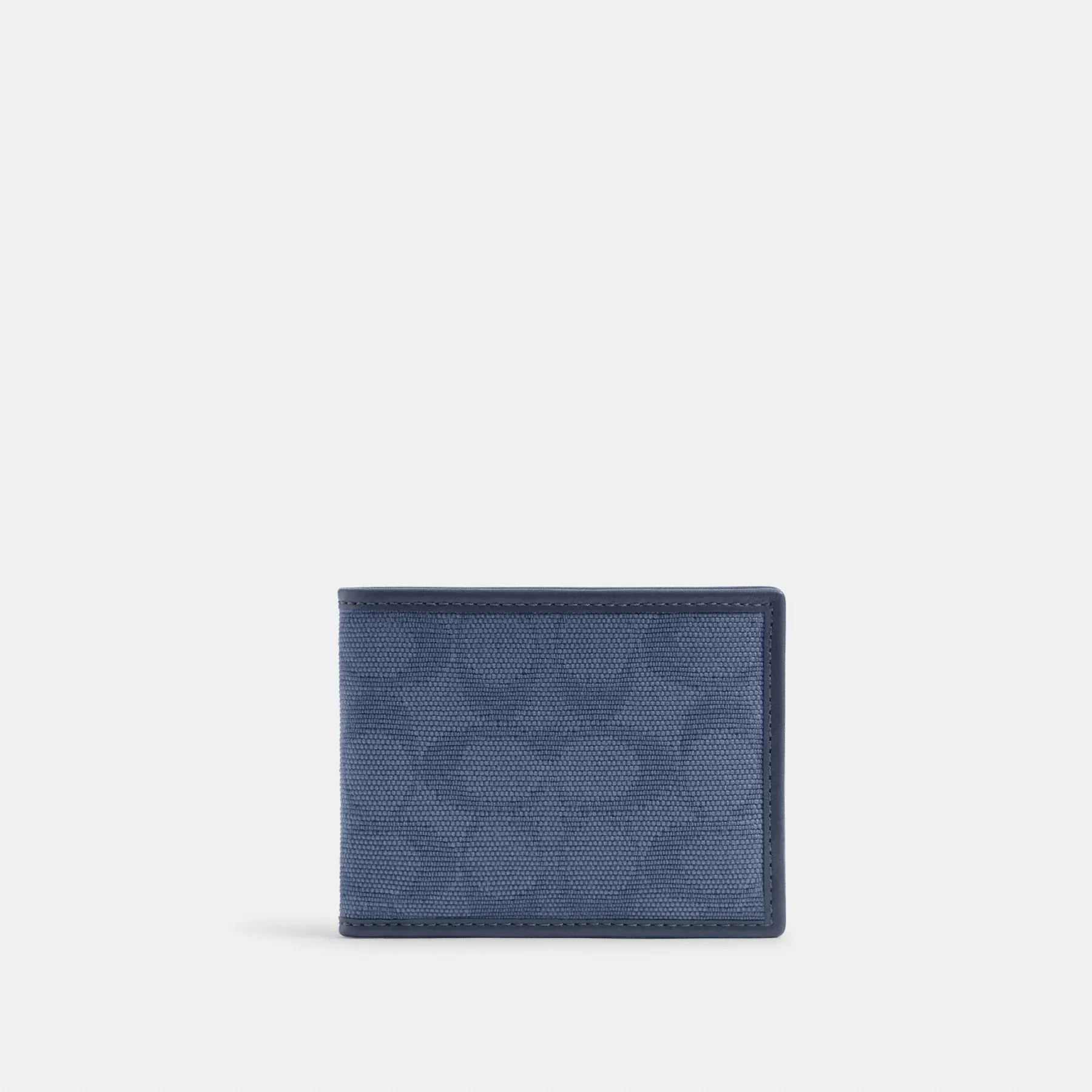 Slim Billfold Wallet In Signature Canvas Jacquard