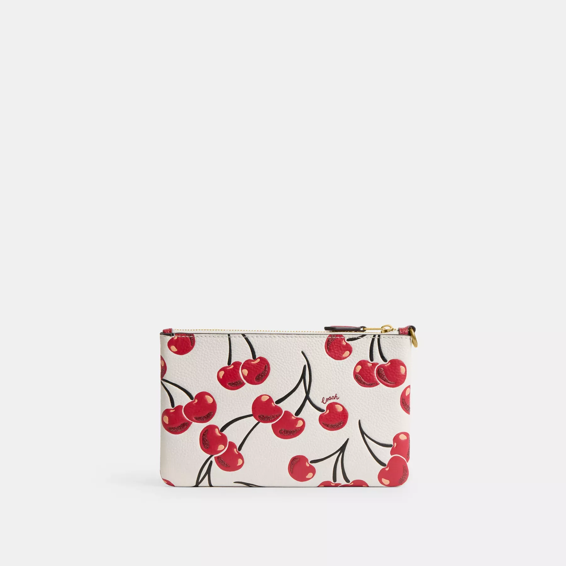 Small Wristlet With Cherry Print