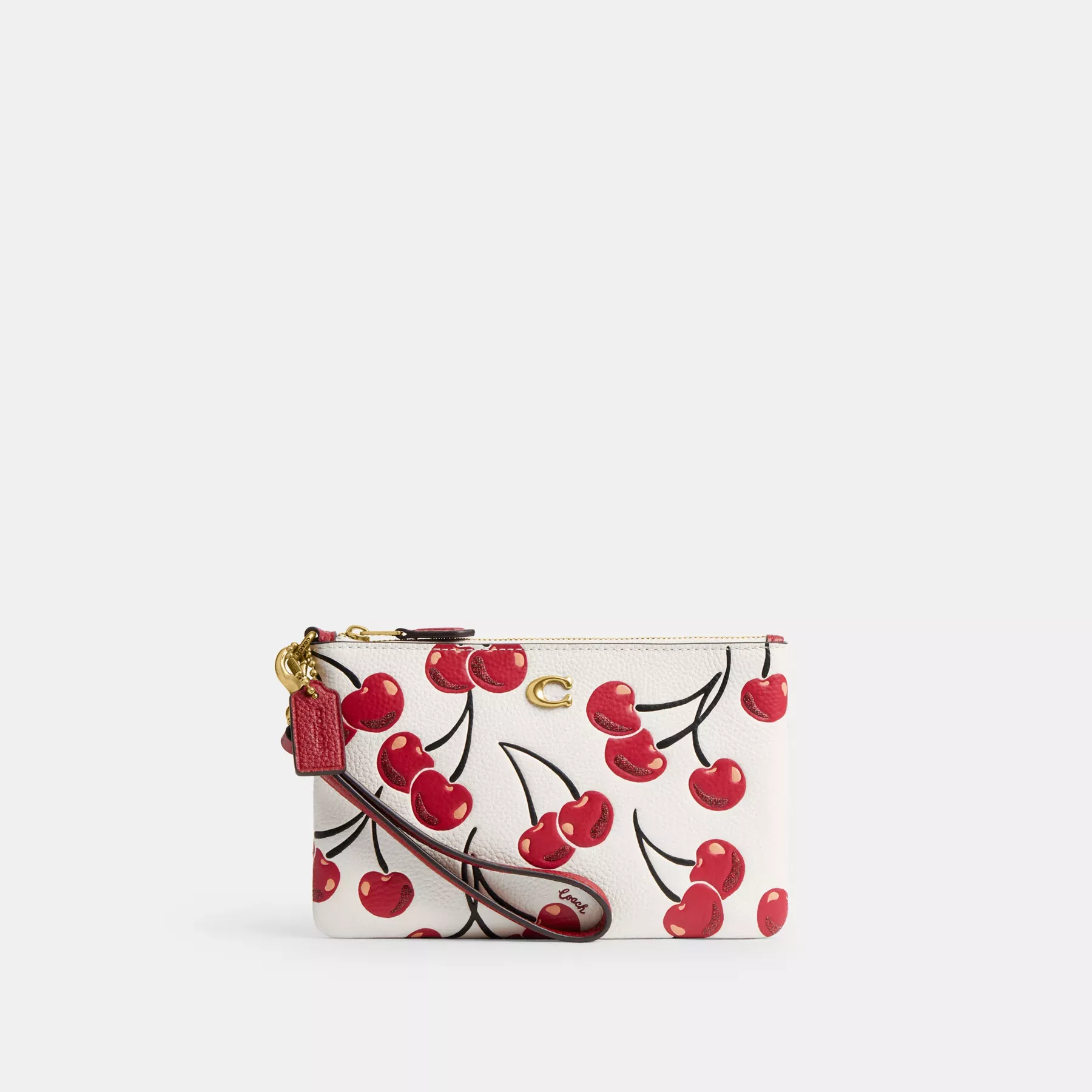 Small Wristlet With Cherry Print